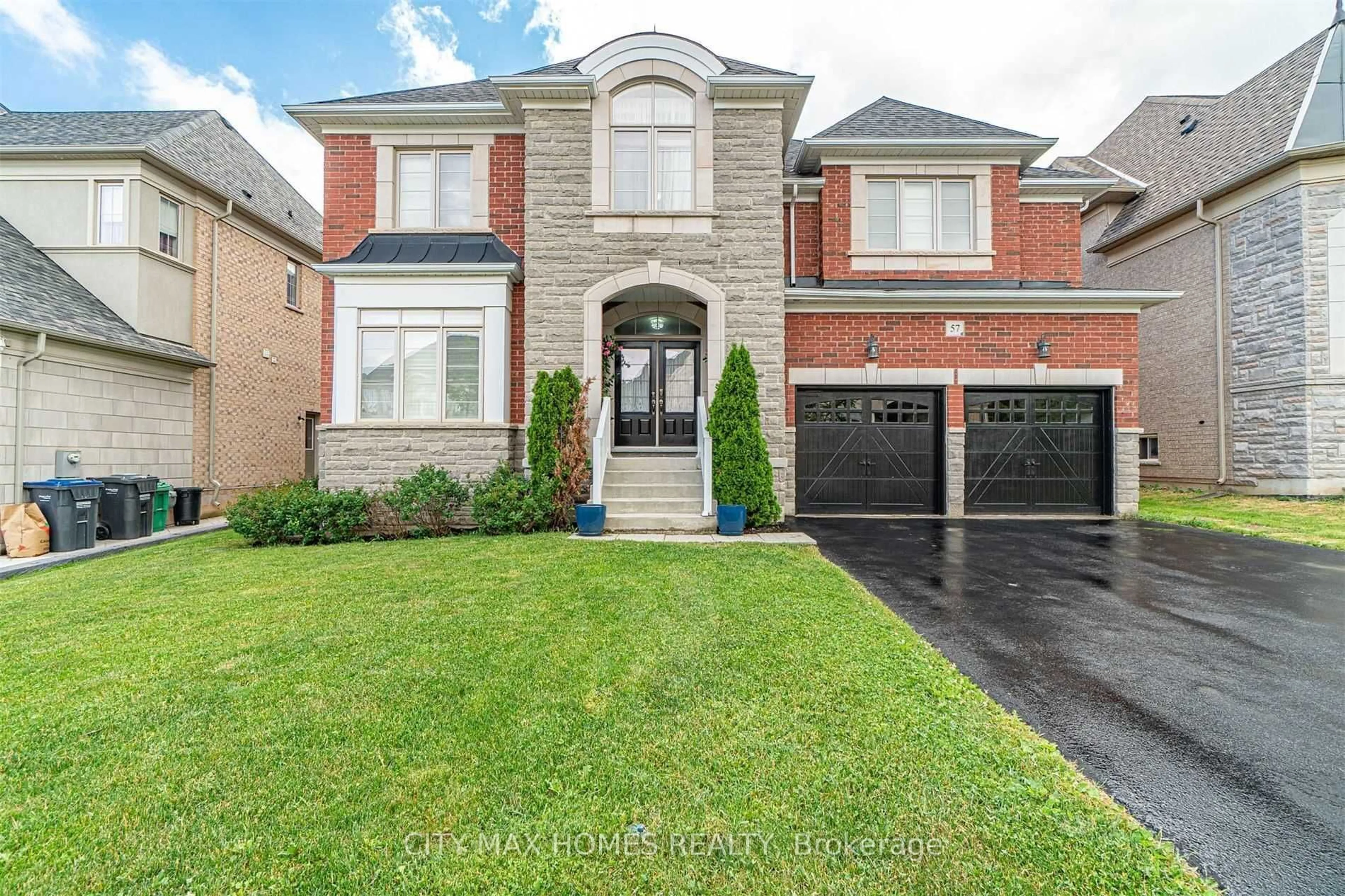 Home with brick exterior material, street for 57 Beacon Hill Dr, Brampton Ontario L6X 0V7