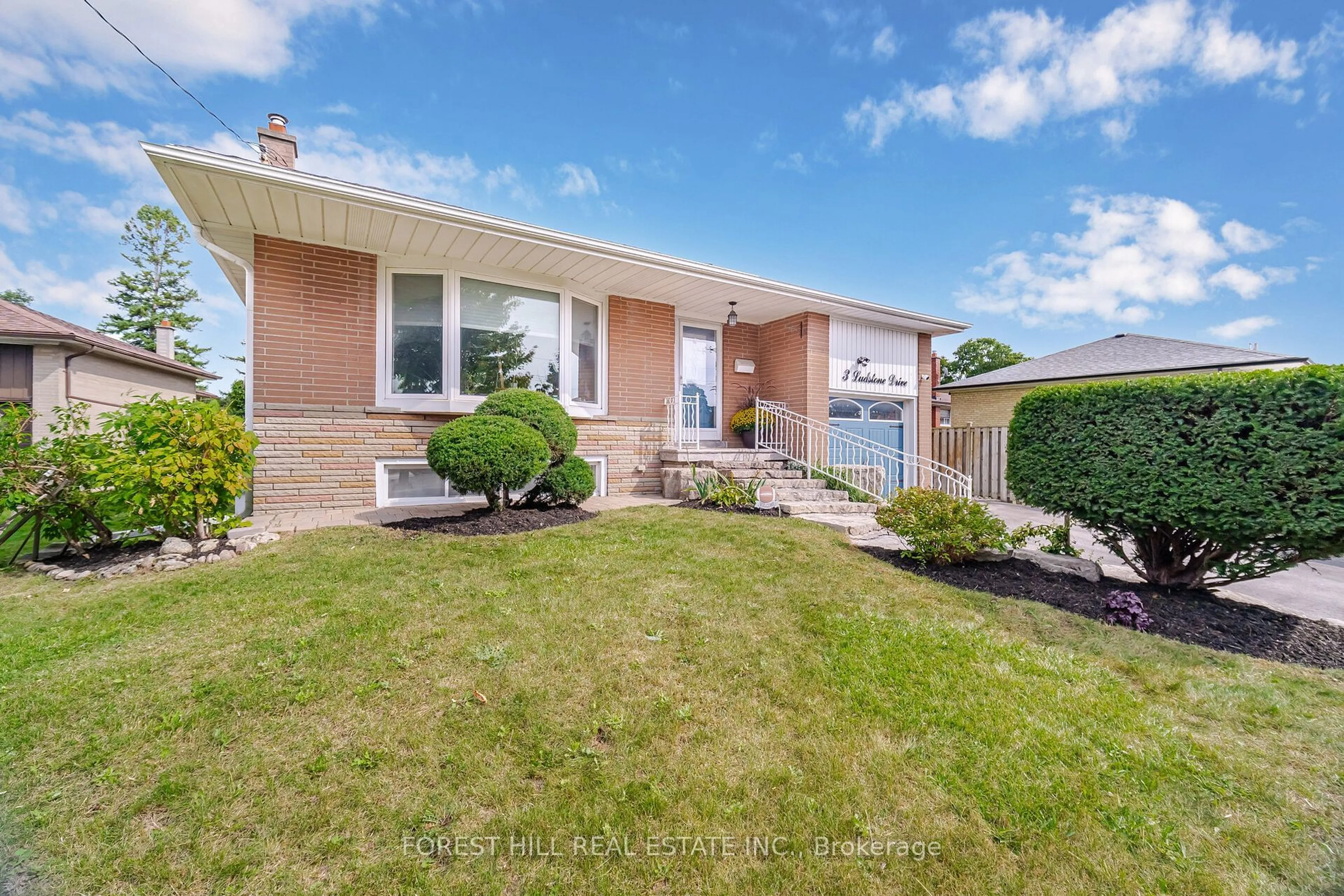 Home with brick exterior material, street for 3 Ludstone Dr, Toronto Ontario M9R 2H8