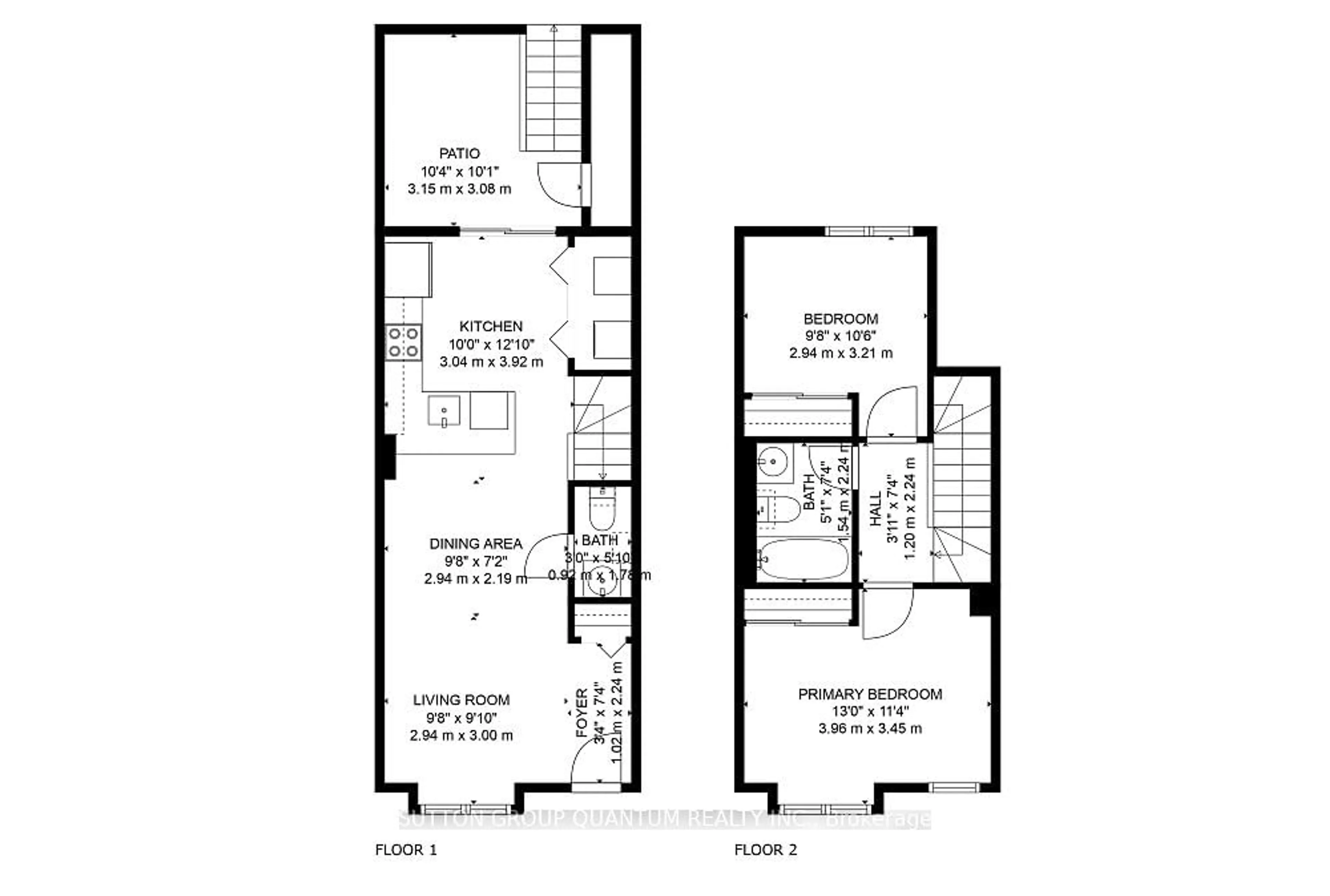 Floor plan for 870 Jane St #108, Toronto Ontario M6N 4C2