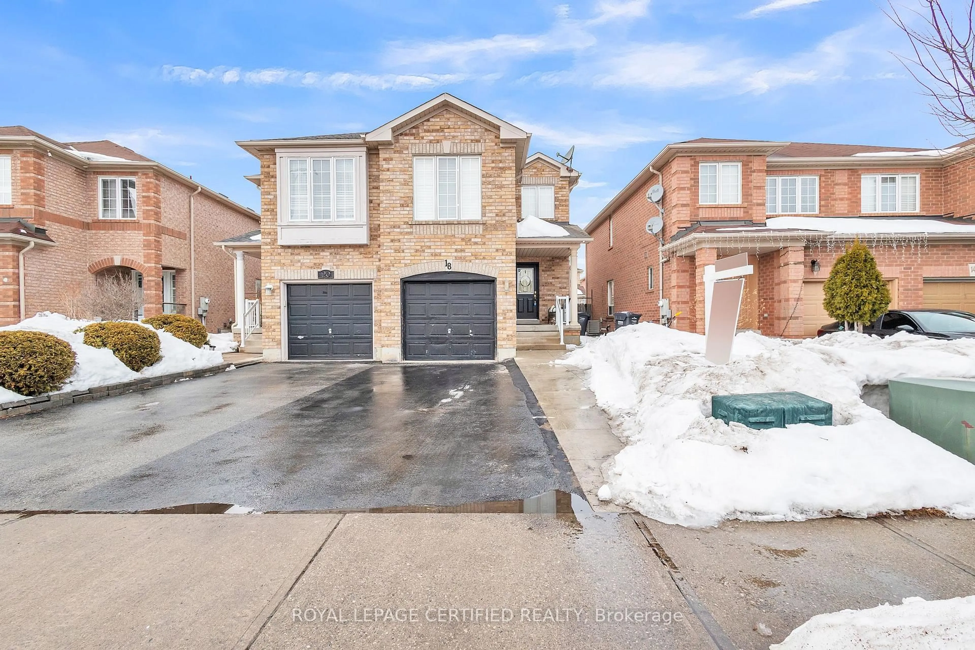 Home with brick exterior material, street for 18 Roadmaster Lane, Brampton Ontario L7A 3A9