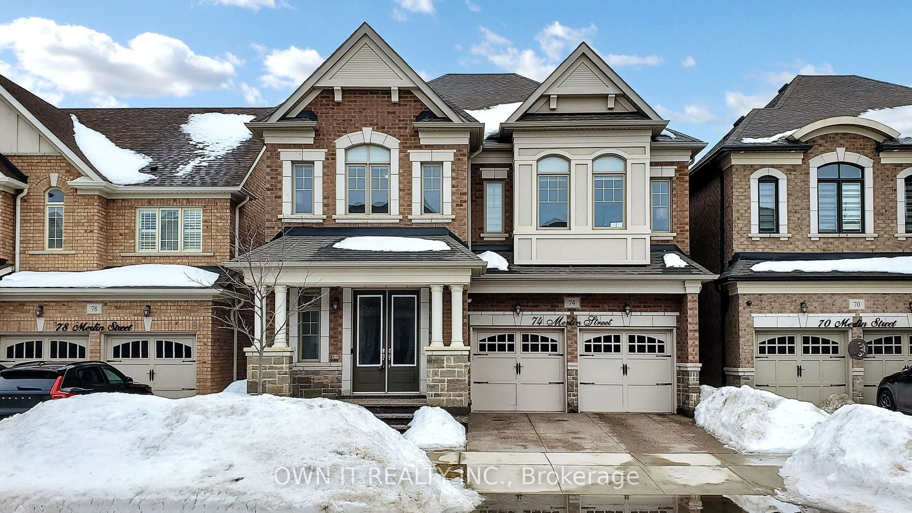 Home with brick exterior material, street for 74 Merlin St, Oakville Ontario L6H 0Z4