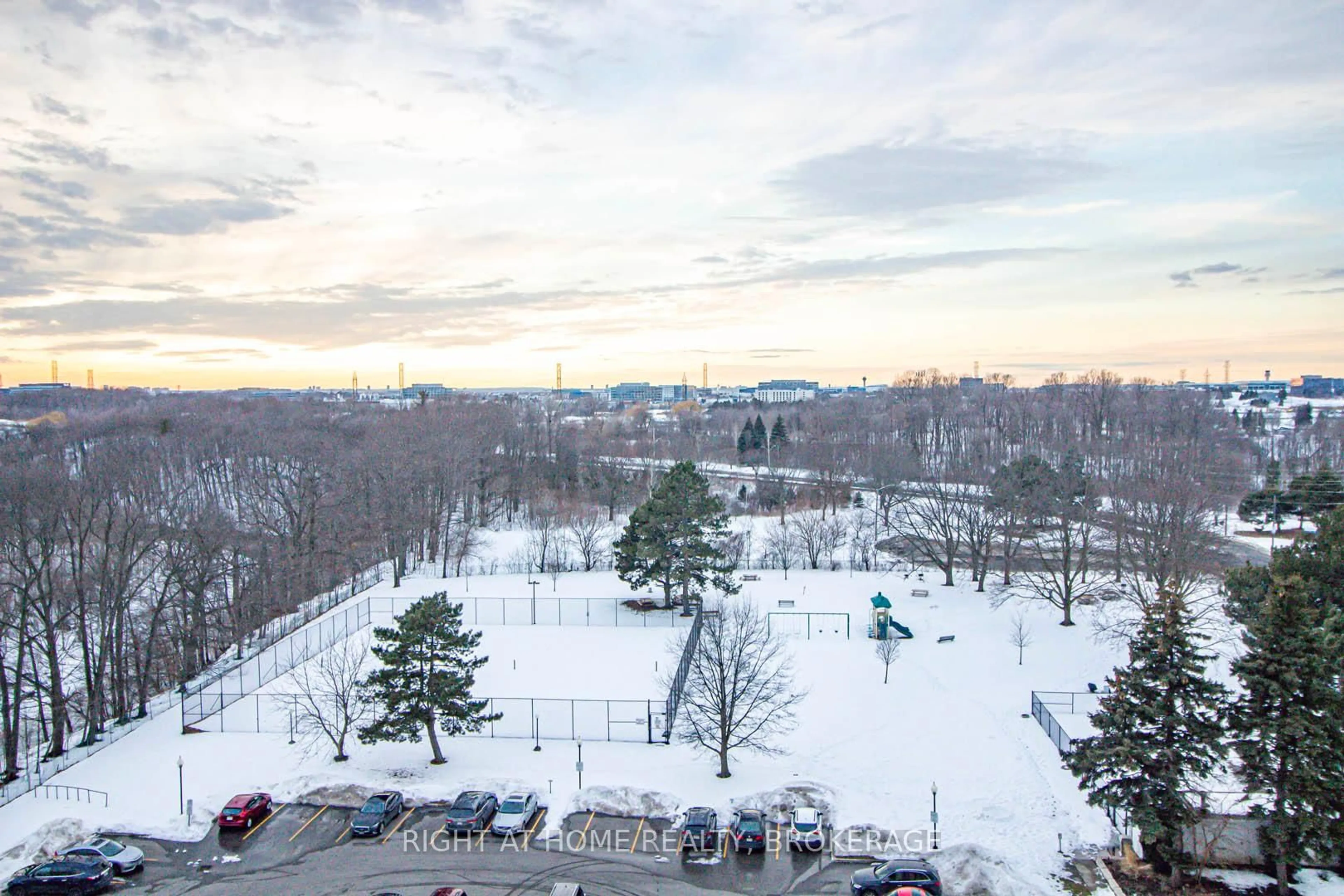 A pic from outside/outdoor area/front of a property/back of a property/a pic from drone, unknown for 420 Mill Rd #1005, Toronto Ontario M9C 1Z1