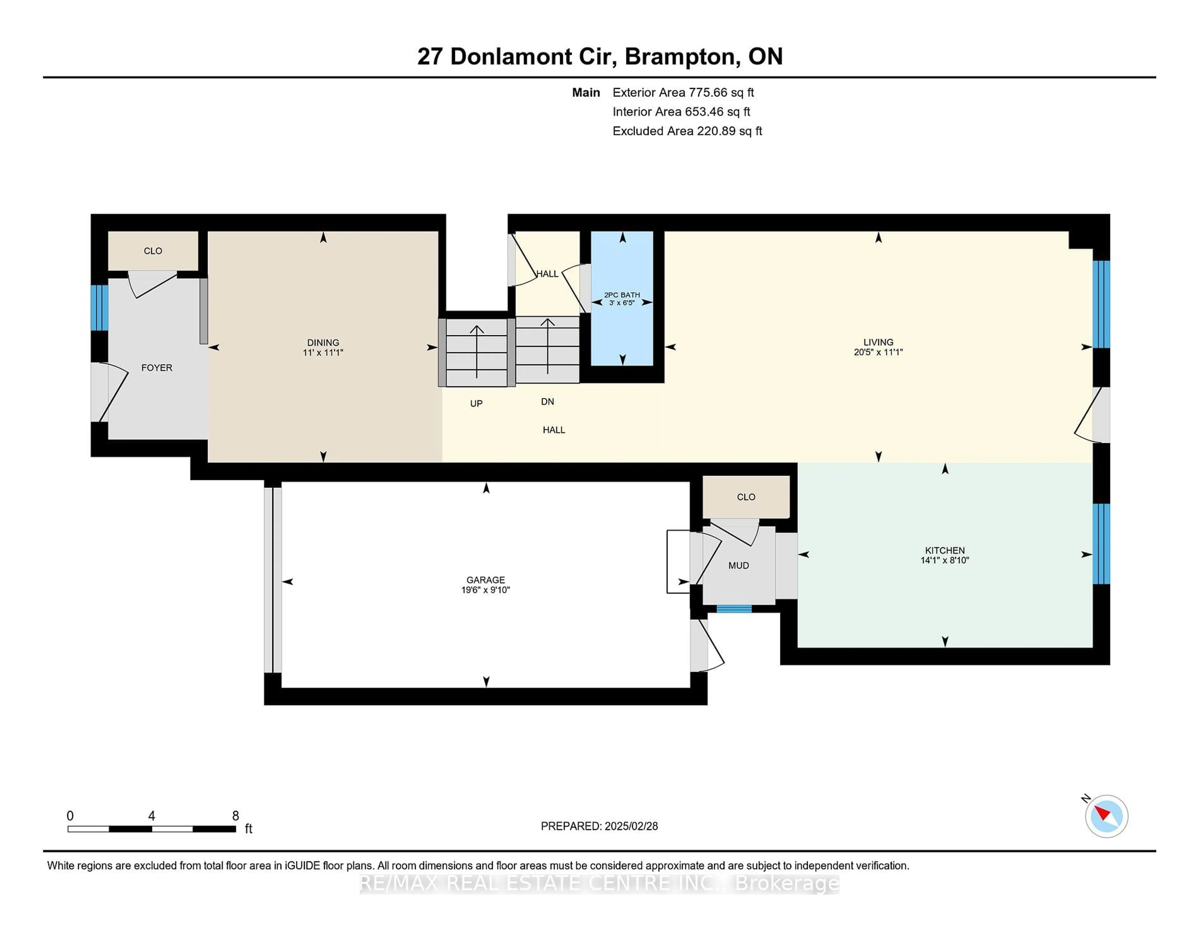 Floor plan for 27 Donlamont Circ, Brampton Ontario L7C 3H1