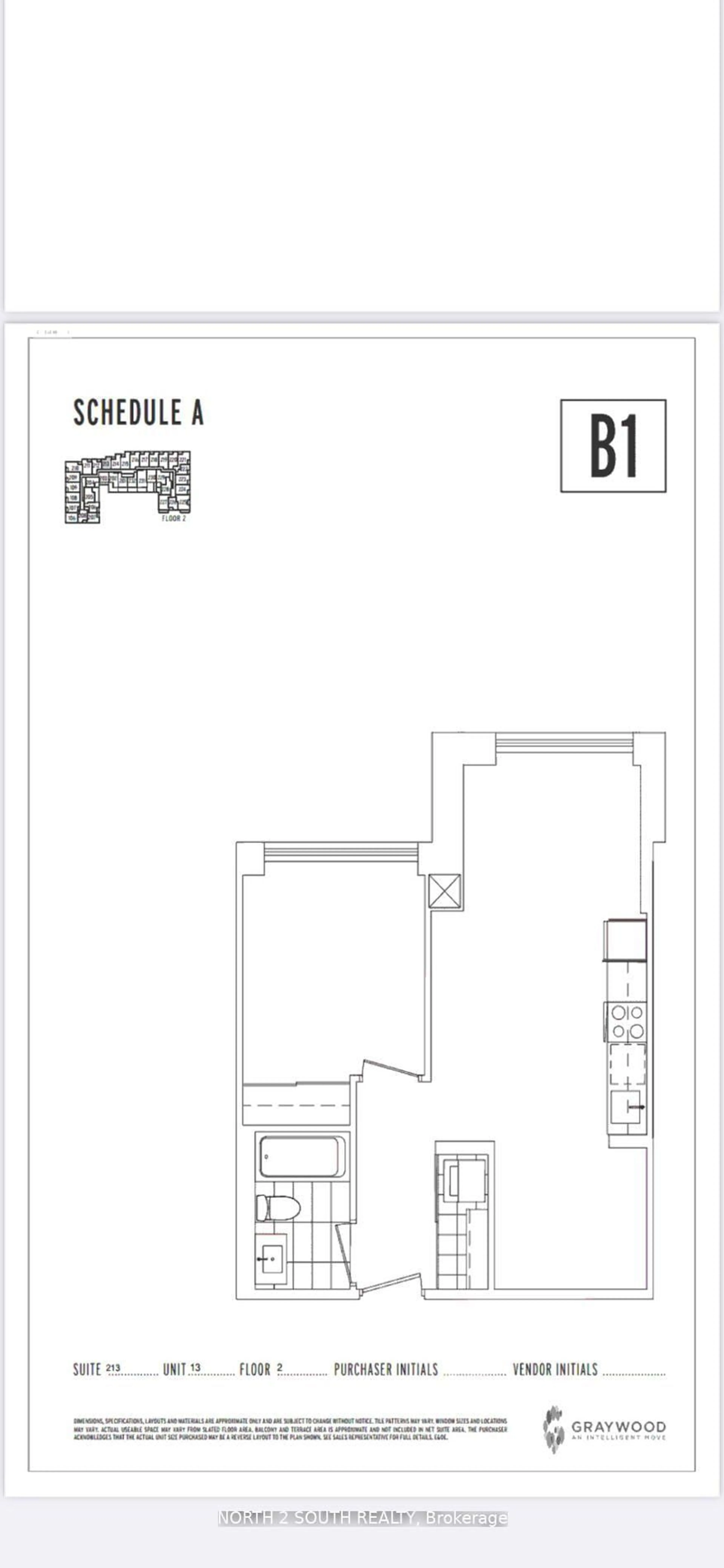 Floor plan for 1787 St Clair Ave #213, Toronto Ontario M6N 0B7