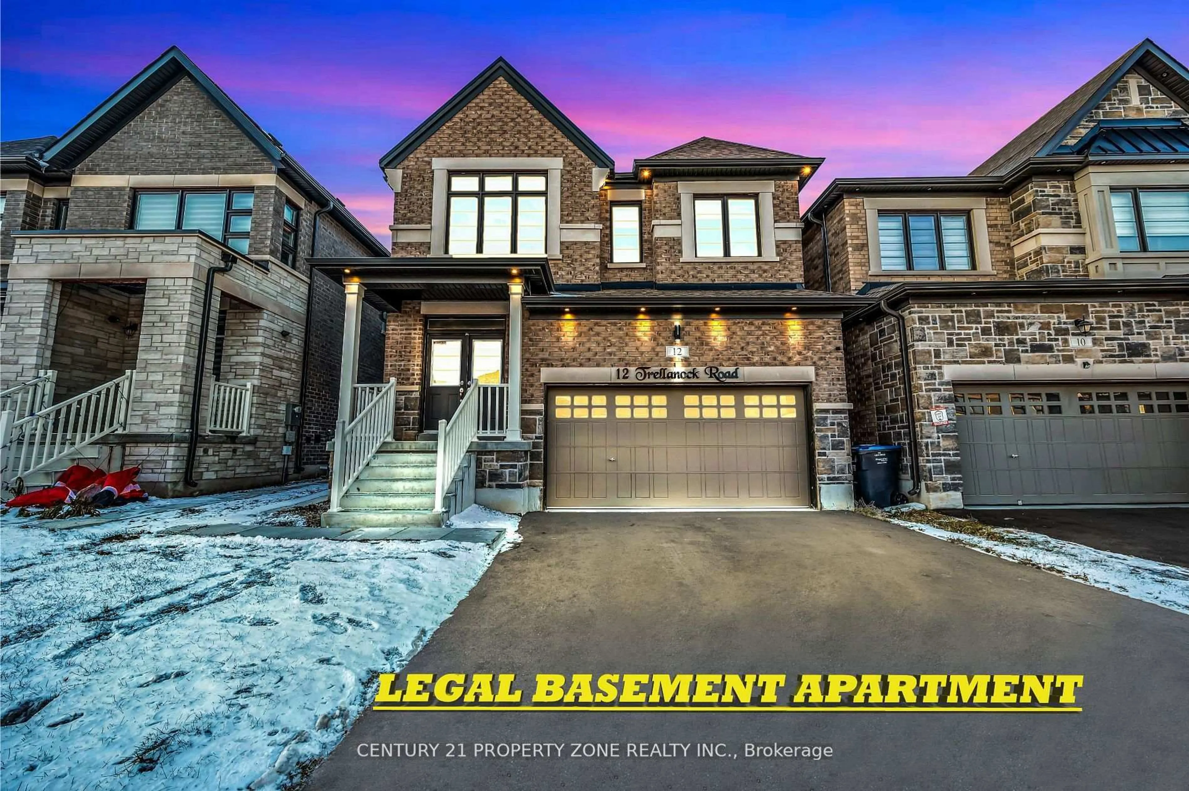 Home with brick exterior material, building for 12 Trellanock Rd, Brampton Ontario L6Y 0E4