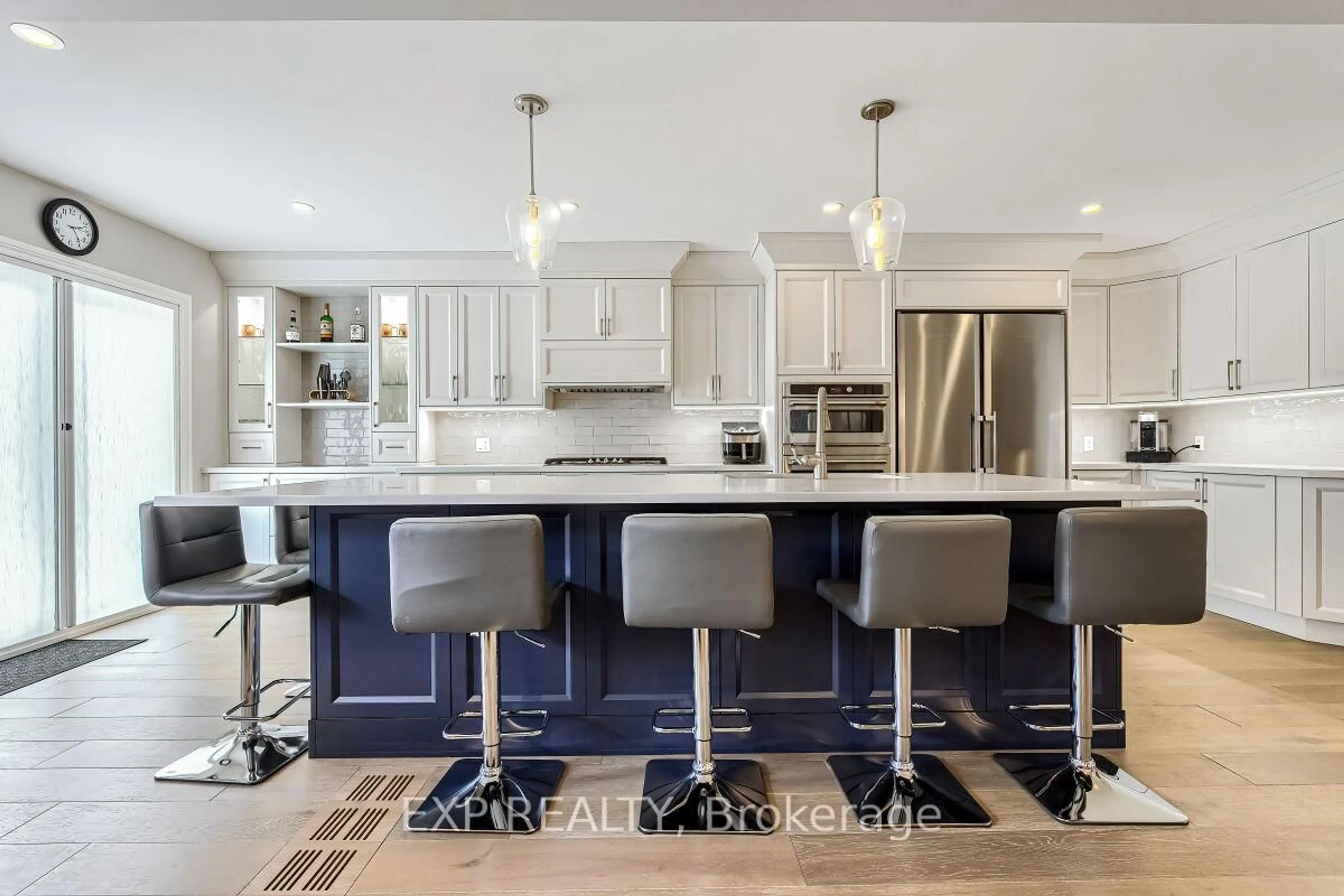 Contemporary kitchen, ceramic/tile floor for 792 Knotty Pine Grve, Mississauga Ontario L5W 1K5