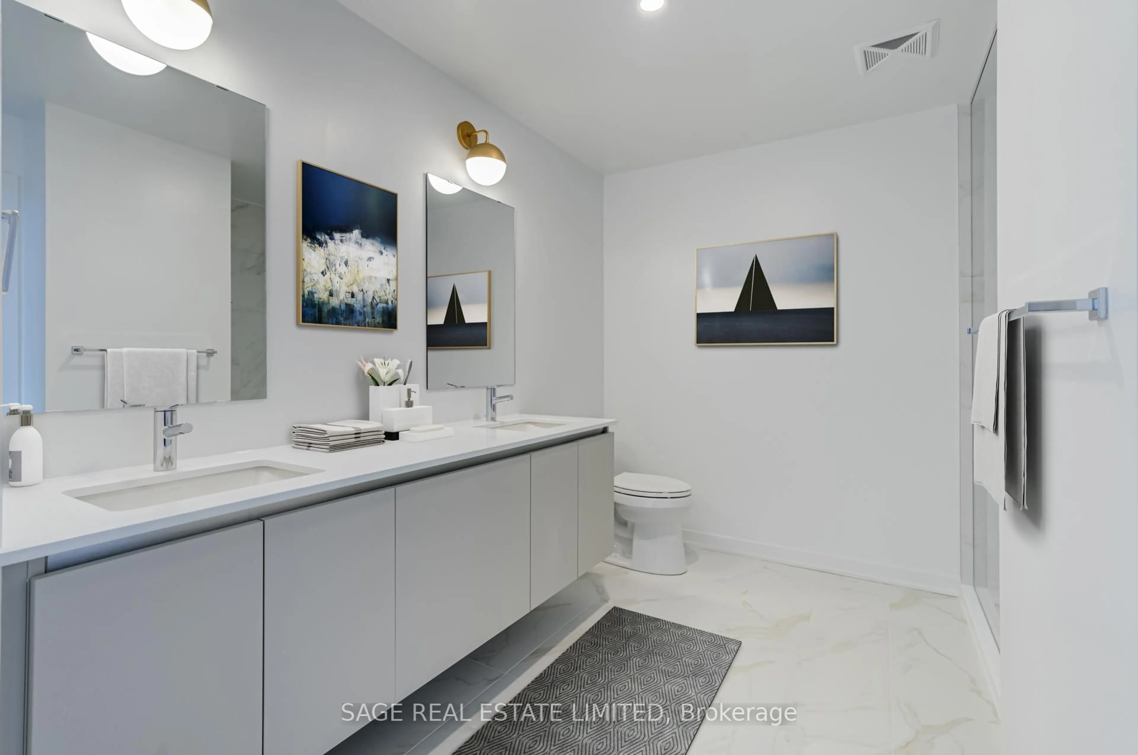 Contemporary bathroom, ceramic/tile floor for 405 Dundas St #426, Oakville Ontario L6M 5P9