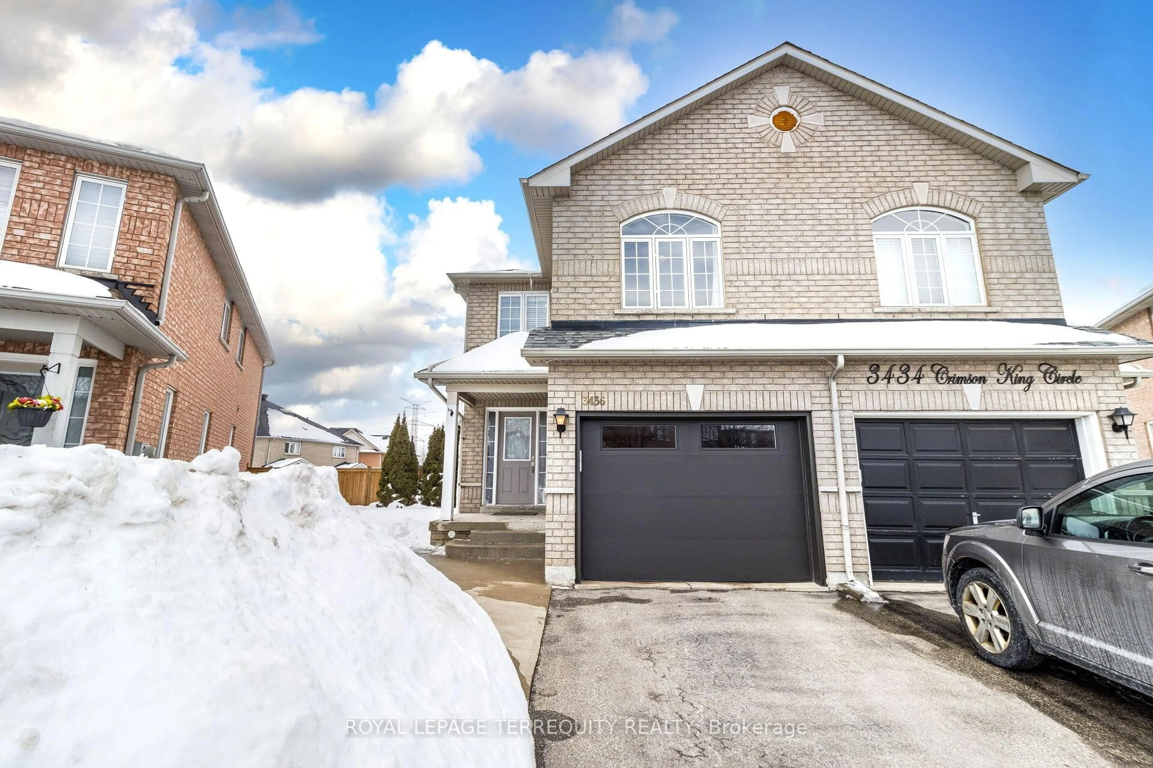 Home with brick exterior material, street for 3436 Crimson King Circ, Mississauga Ontario L5N 8M9