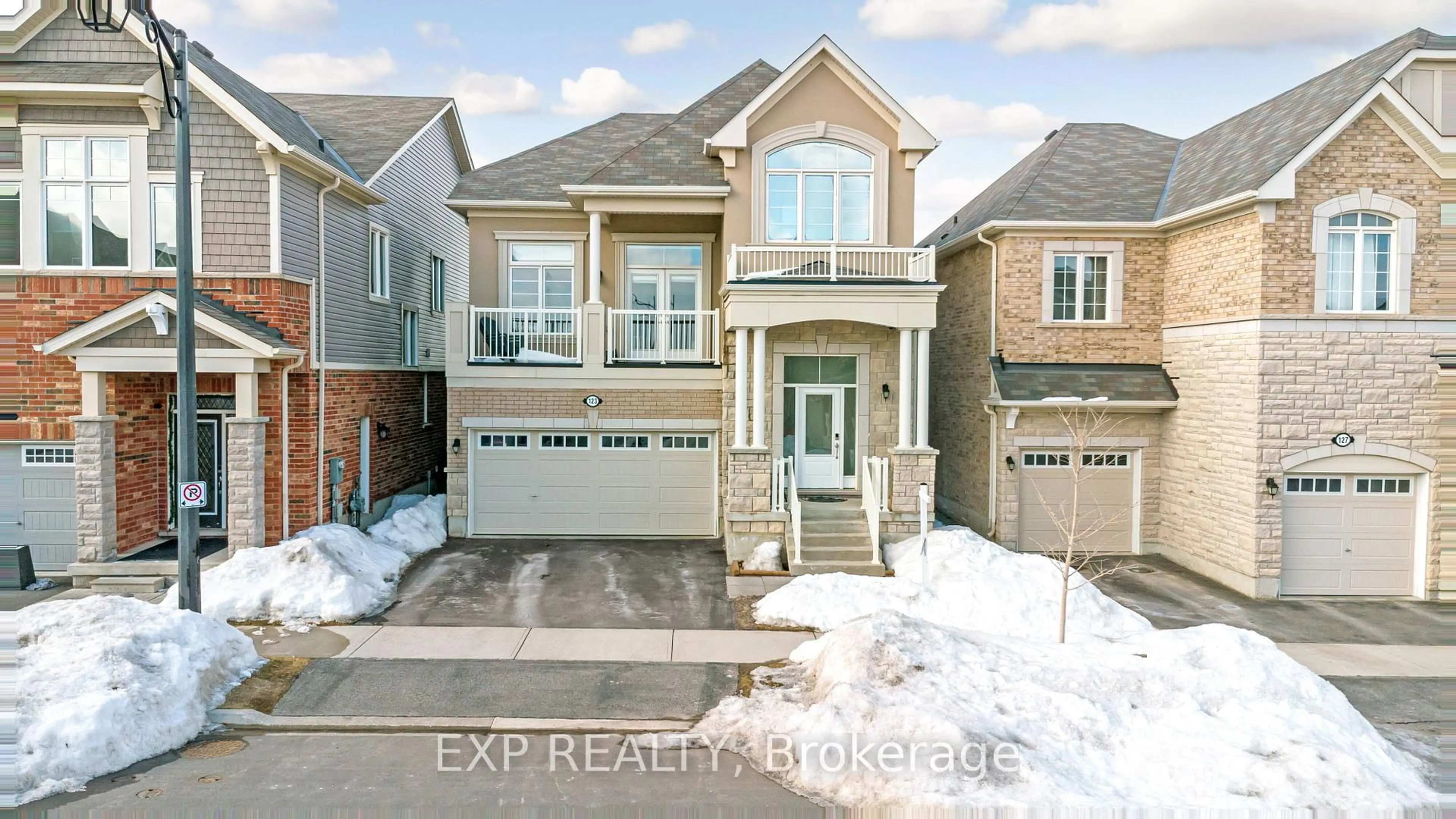 Home with brick exterior material, street for 123 Locker Pl, Milton Ontario L9E 1E6