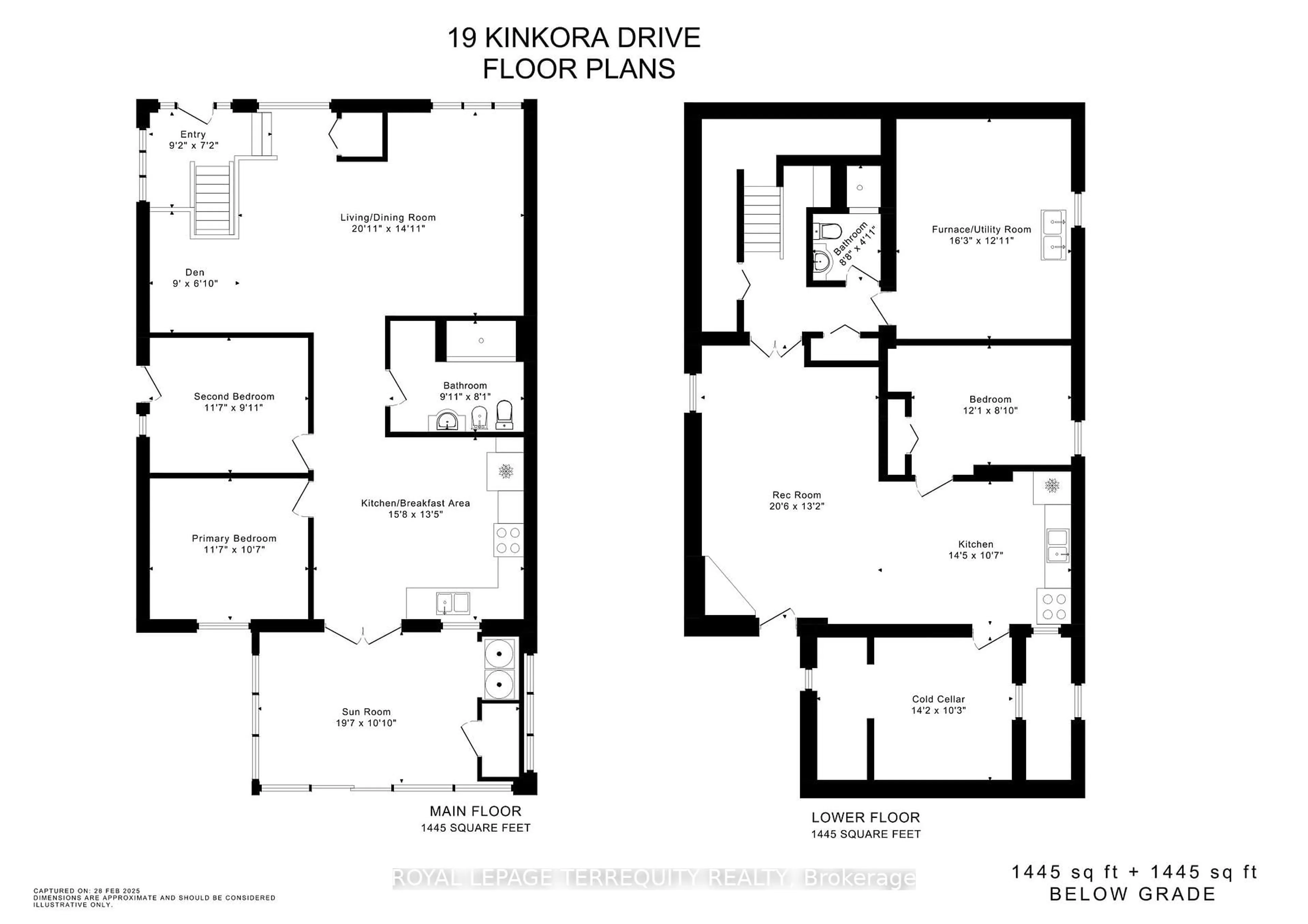 Floor plan for 19 Kinkora Dr, Toronto Ontario M6L 1E6