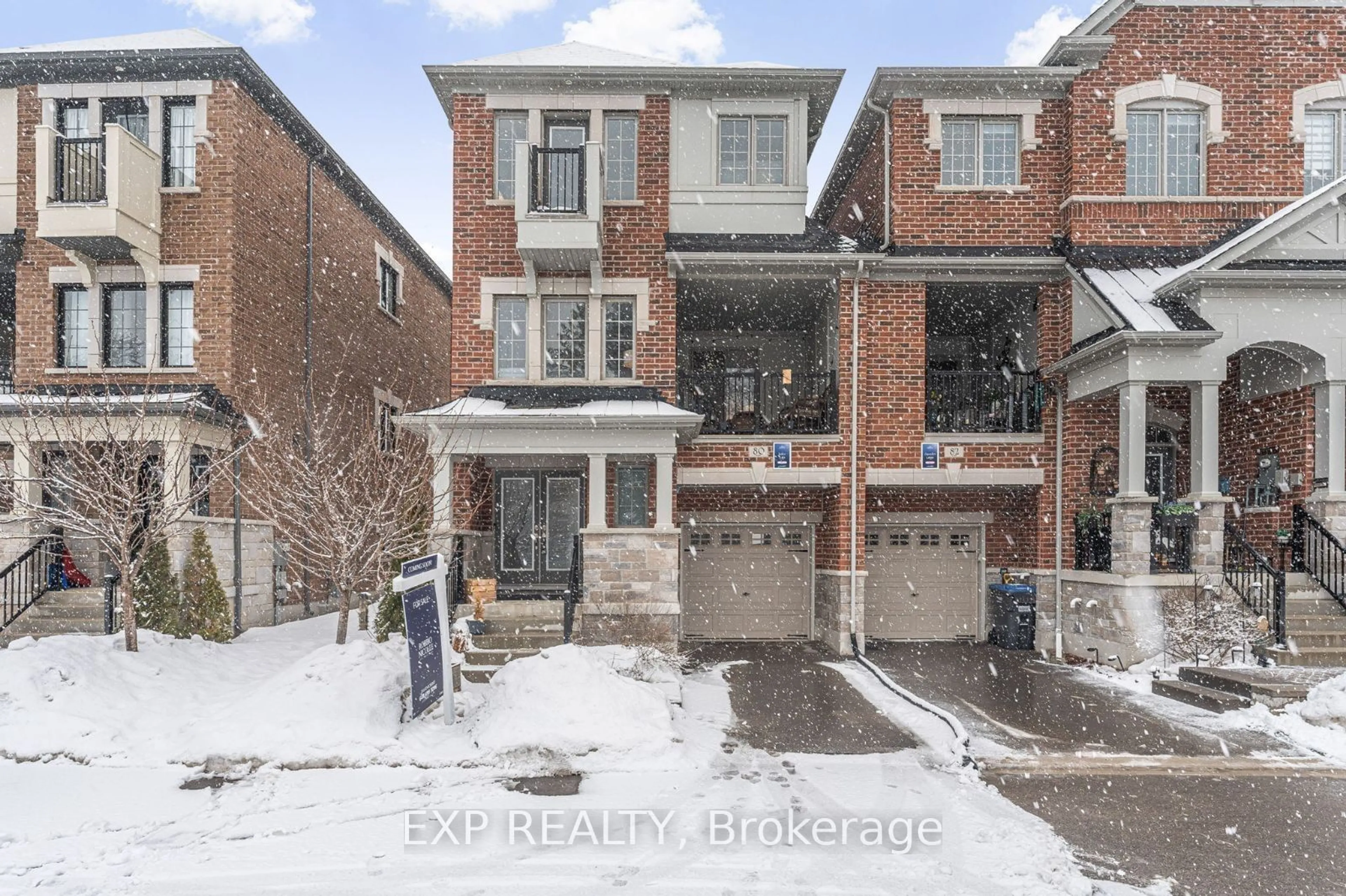 Home with brick exterior material, street for 80 Oakmore Lane, Brampton Ontario L6Y 6H5