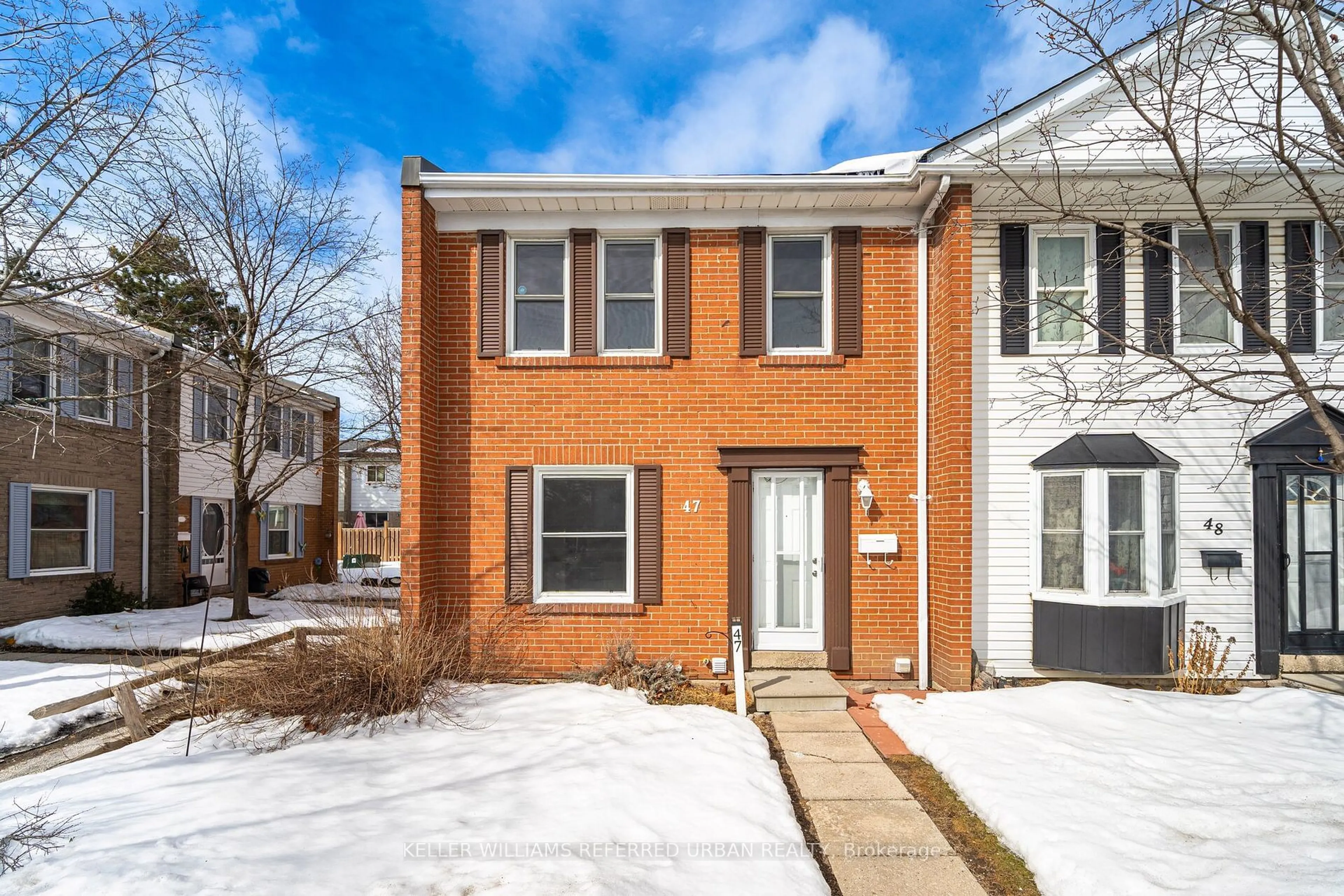 Home with brick exterior material, street for 1020 Central Park Dr #47, Brampton Ontario L6S 3L6