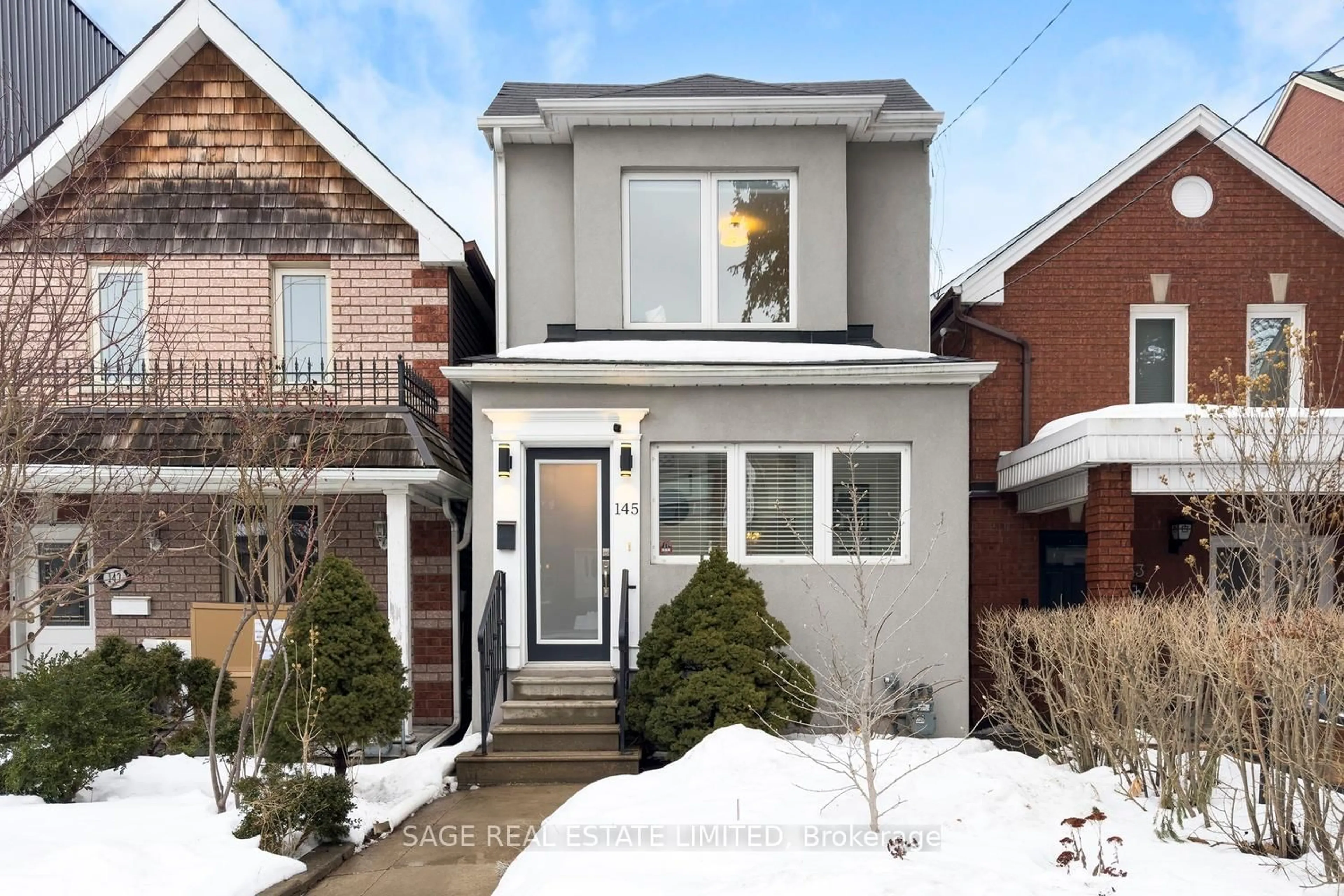 Home with brick exterior material, street for 145 Boon Ave, Toronto Ontario M6E 3Z6