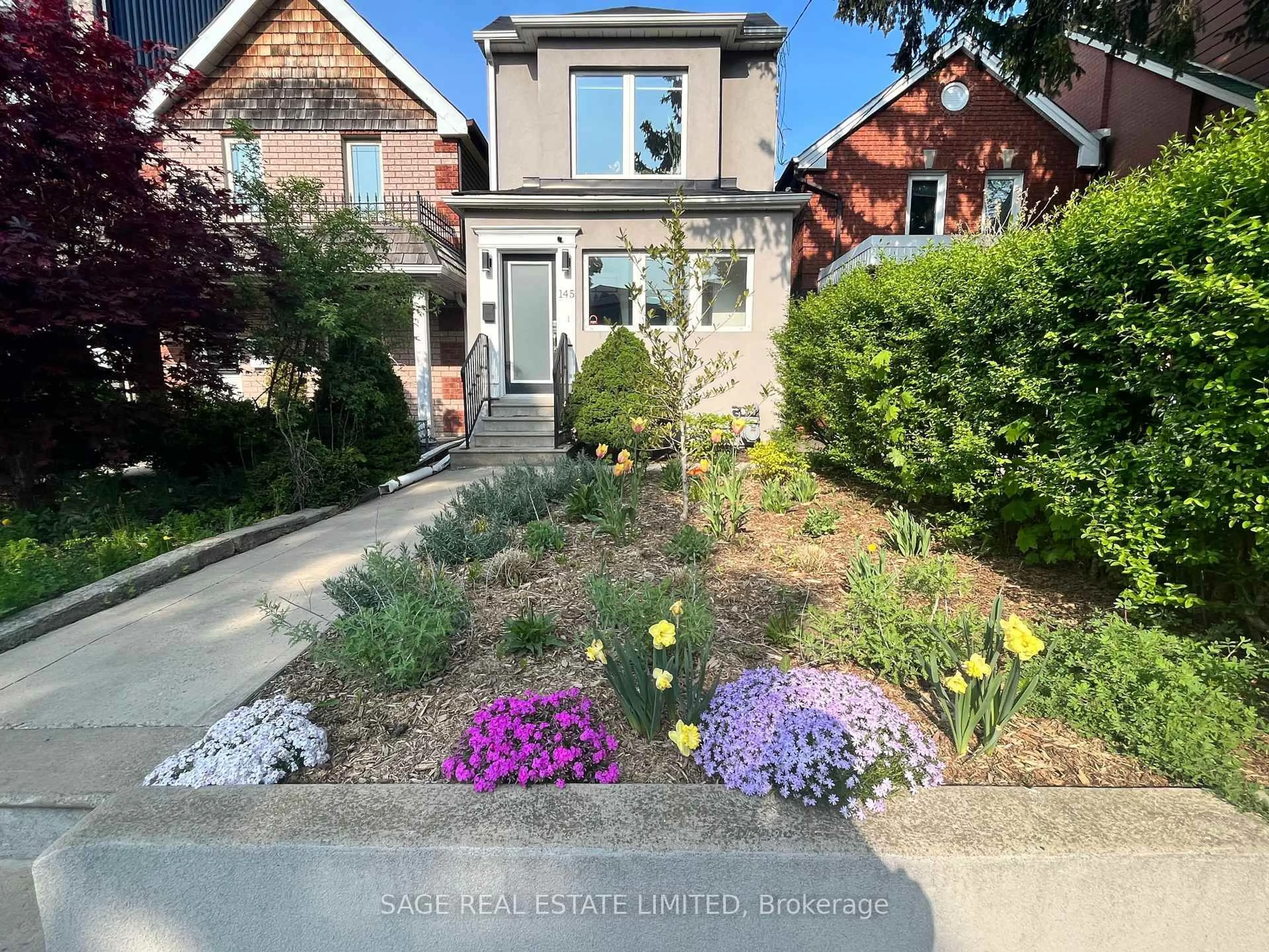 Home with brick exterior material, street for 145 Boon Ave, Toronto Ontario M6E 3Z6