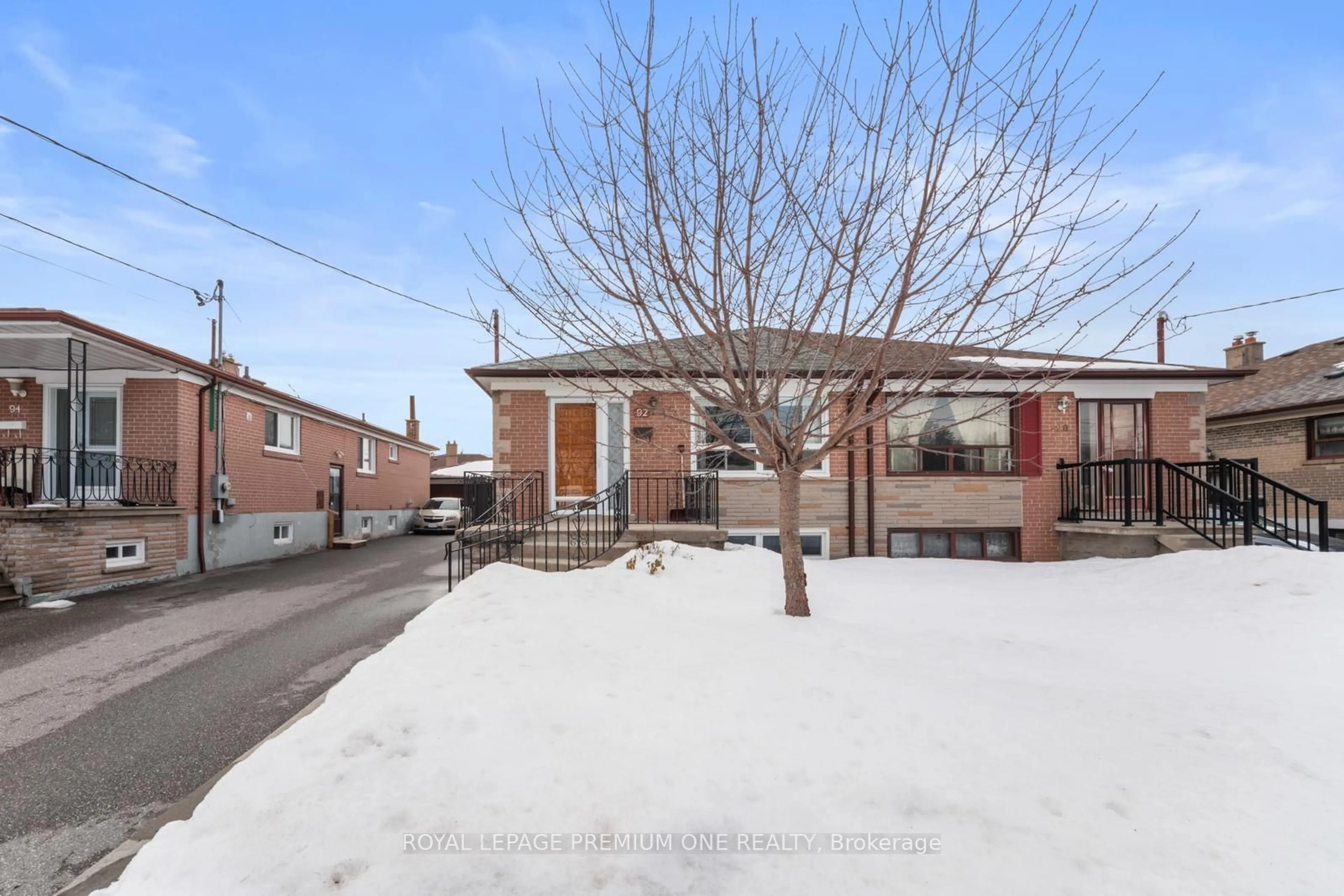 Home with brick exterior material, street for 92 Magellan Dr, Toronto Ontario M3L 1T2