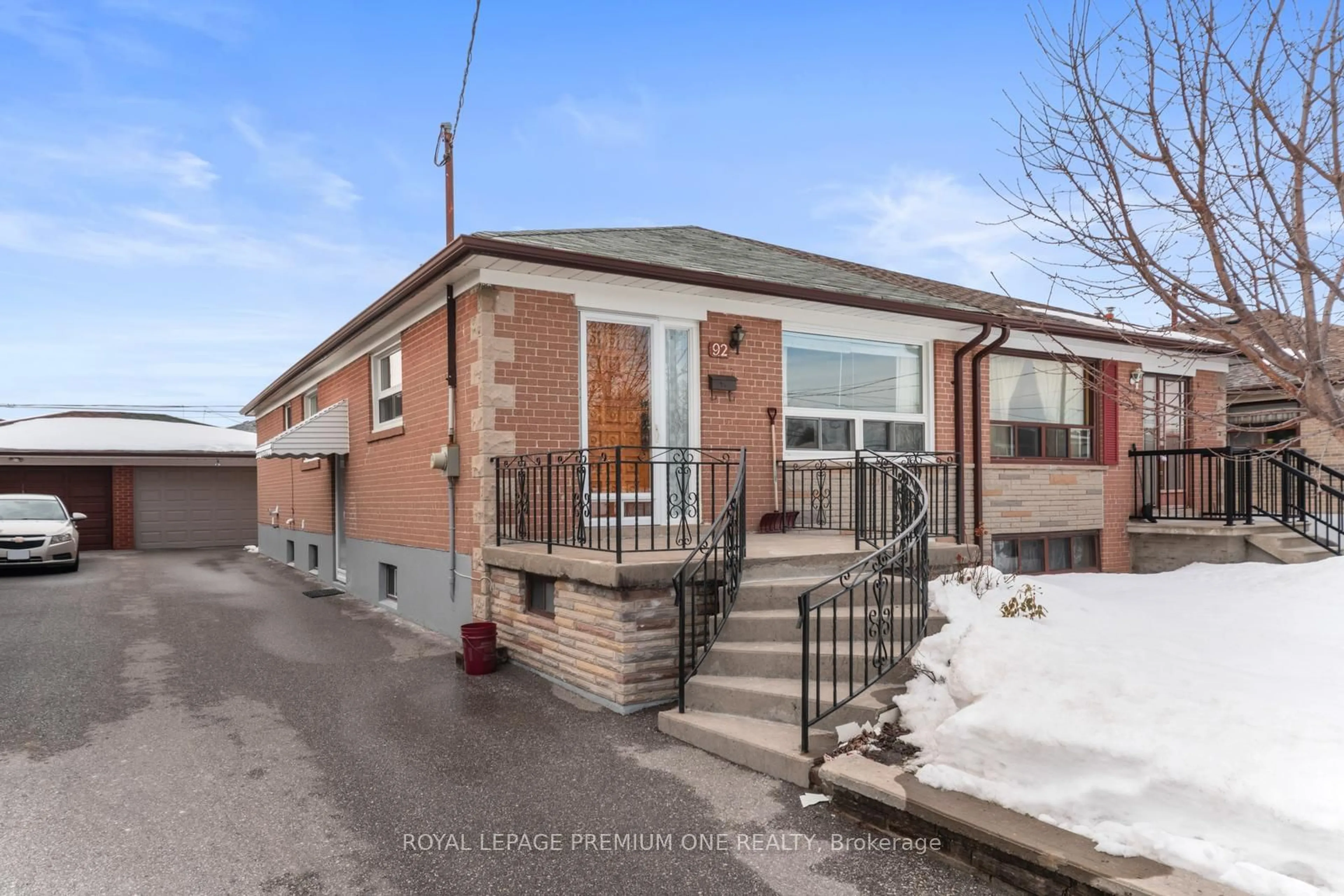 Home with brick exterior material, street for 92 Magellan Dr, Toronto Ontario M3L 1T2