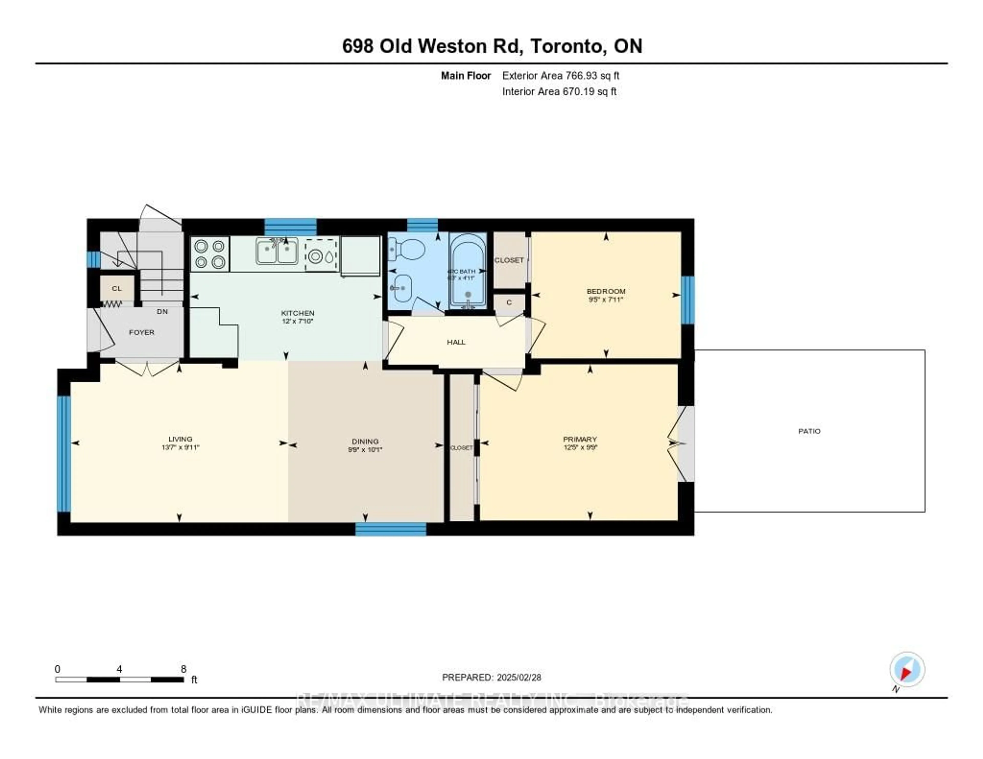 Floor plan for 698 Old Weston Rd, Toronto Ontario M6N 3B8