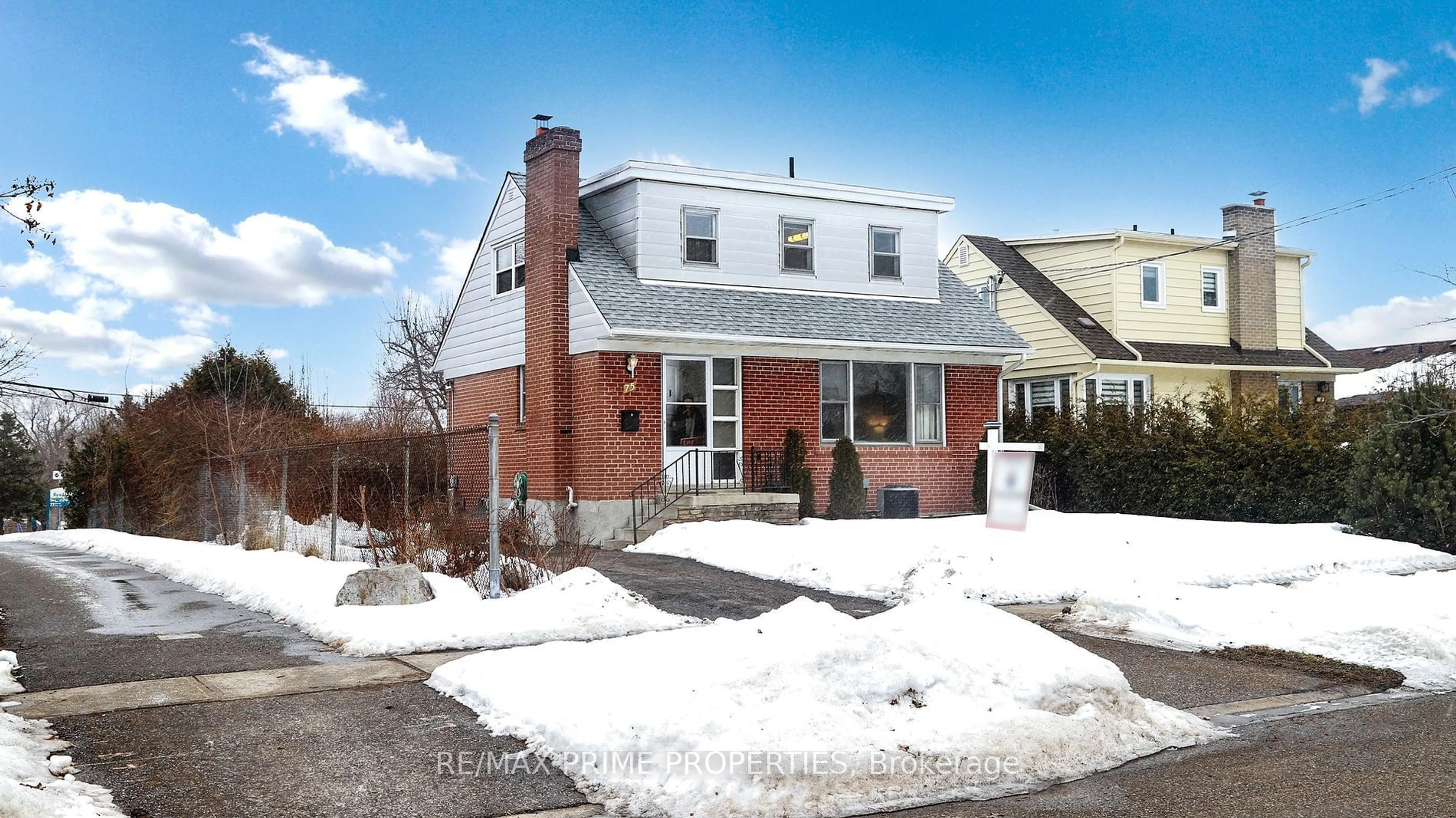 Home with brick exterior material, street for 75 Moncrieff Dr, Toronto Ontario M9W 2R3