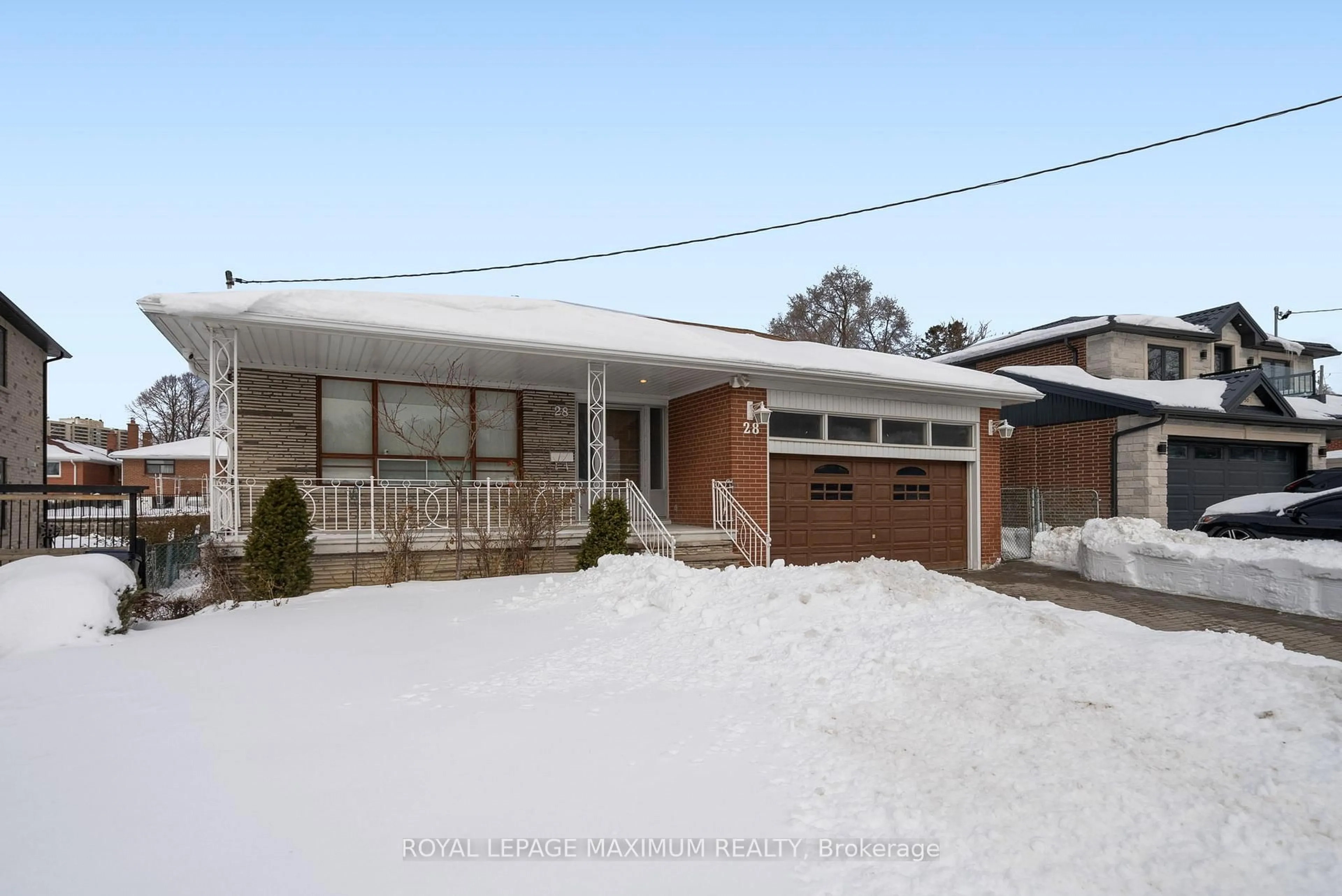 Home with brick exterior material, street for 28 Madron Cres, Toronto Ontario M3J 1J1