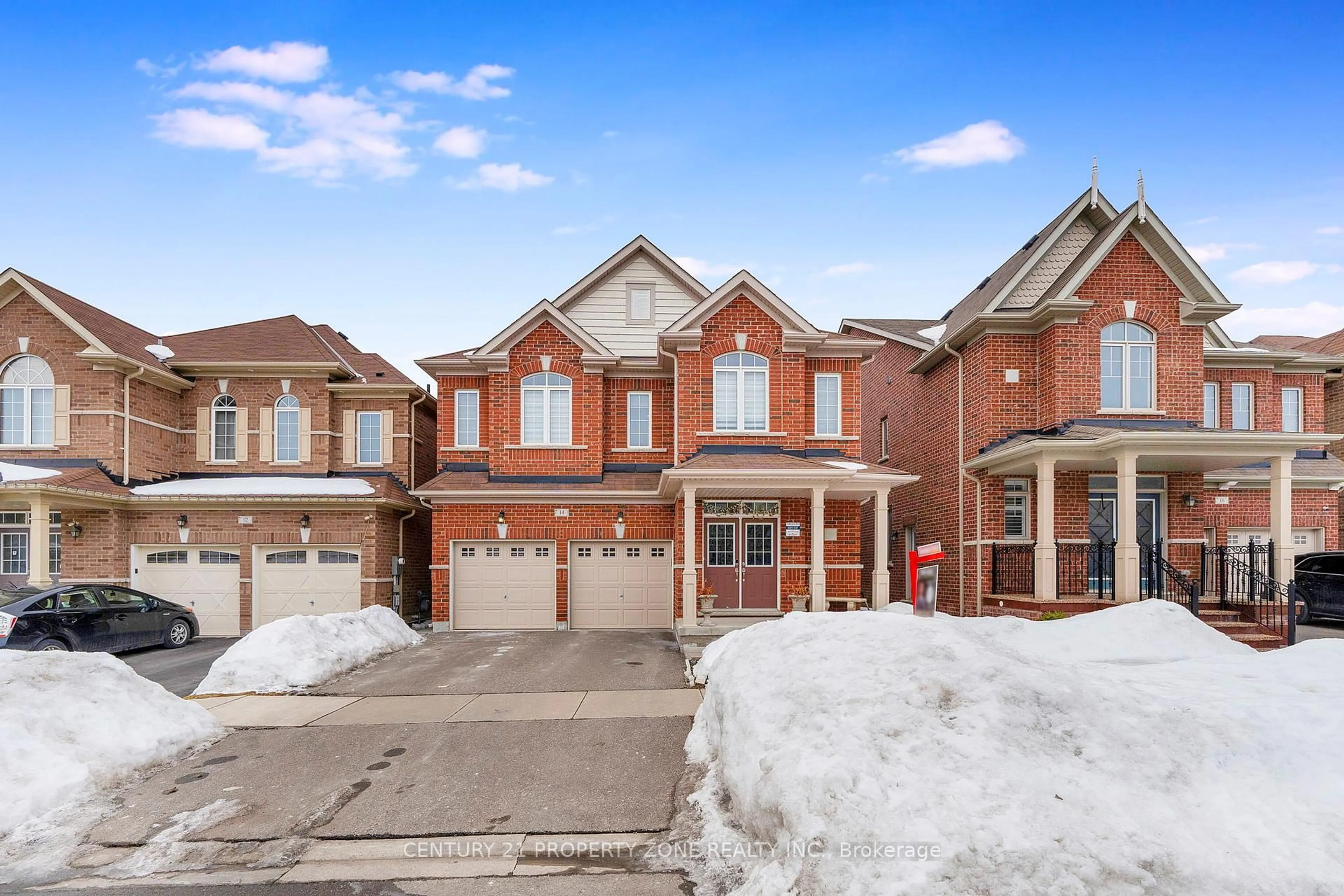 Home with brick exterior material, street for 14 Haverstock Cres, Brampton Ontario L7A 4C9