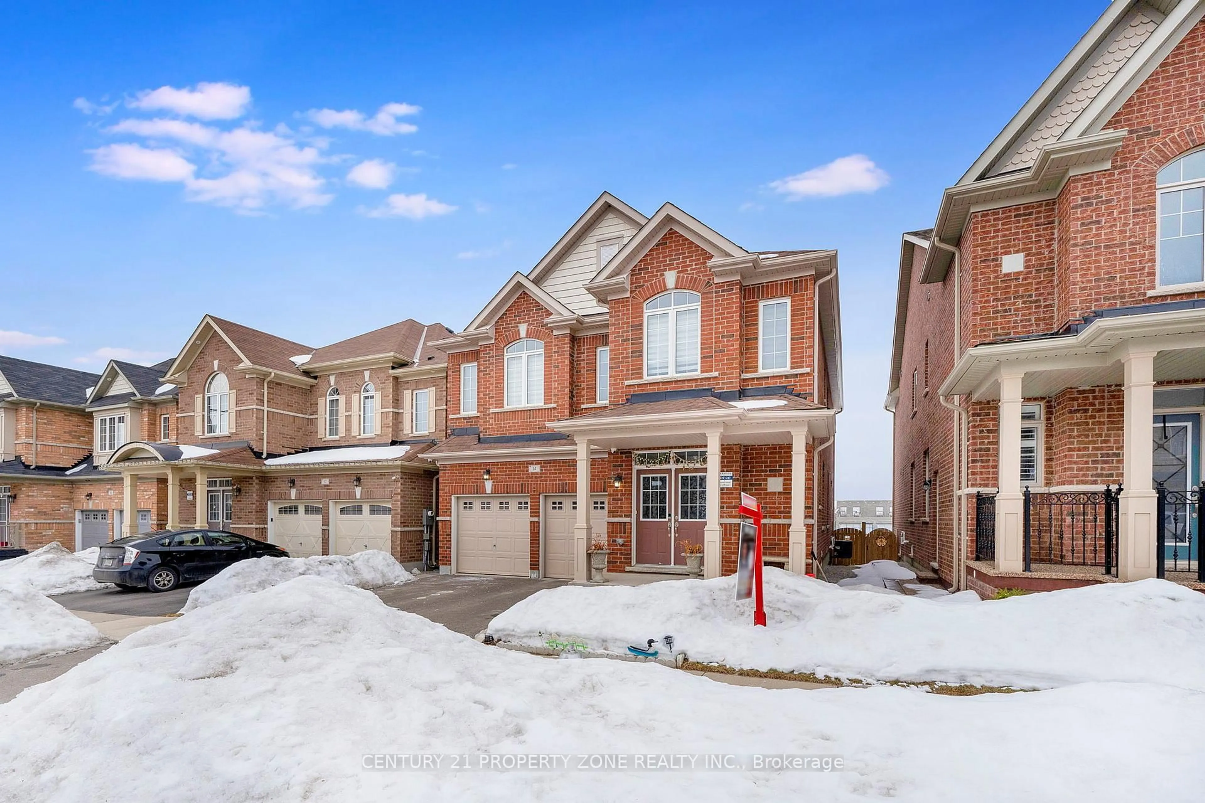 Home with brick exterior material, street for 14 Haverstock Cres, Brampton Ontario L7A 4C9