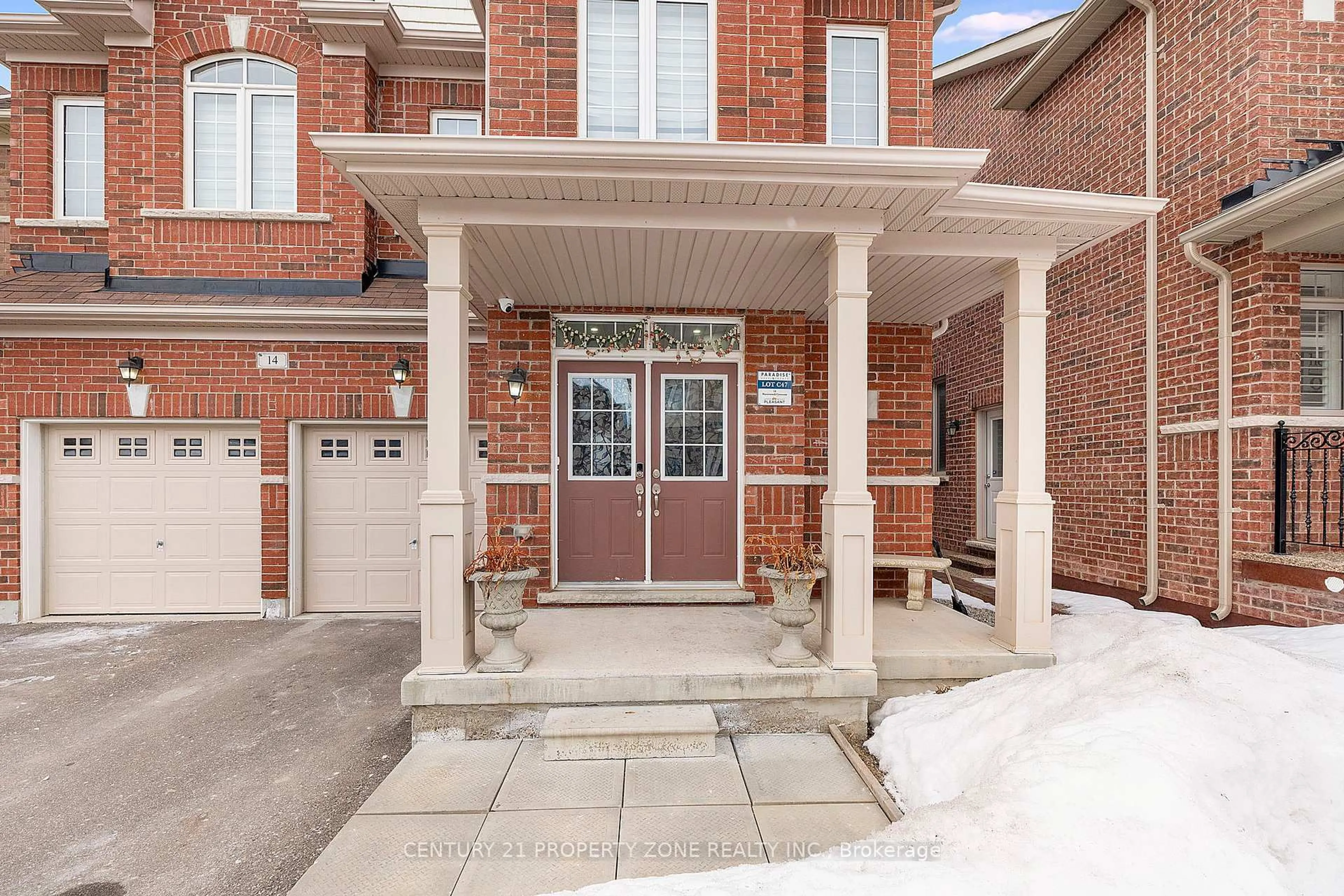 Home with brick exterior material, street for 14 Haverstock Cres, Brampton Ontario L7A 4C9