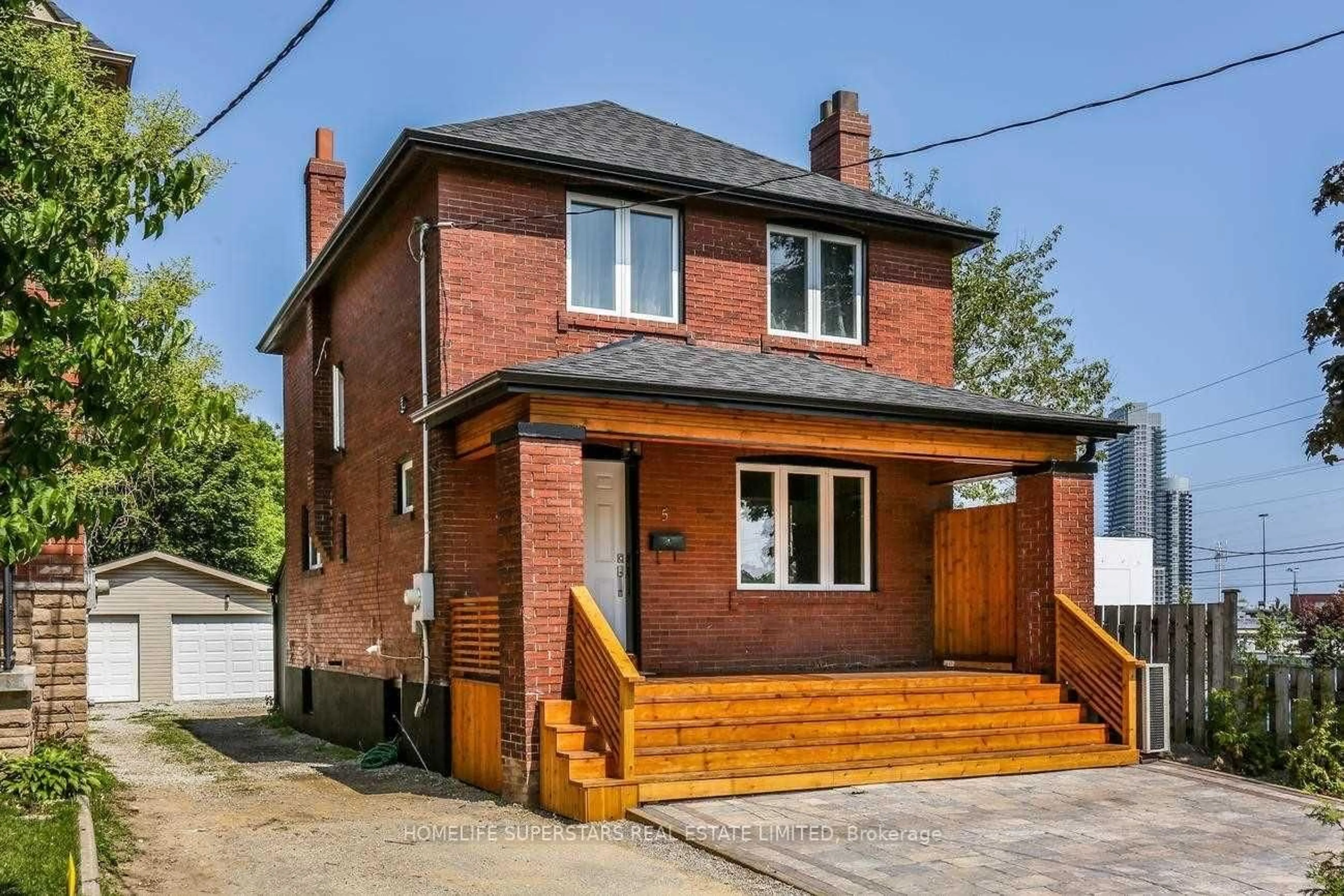 Home with brick exterior material, street for 5 Aldgate Ave, Toronto Ontario M8Y 3L4