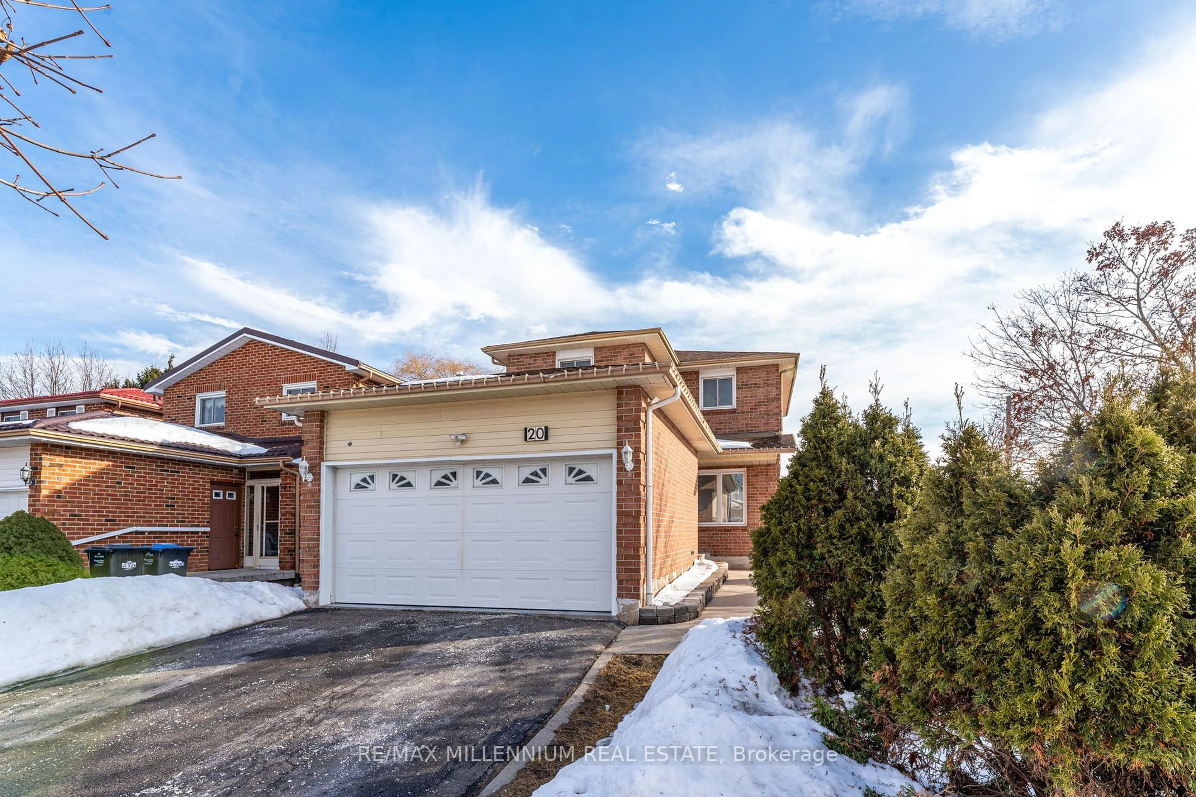 Home with brick exterior material, street for 20 Whitehaven Dr, Brampton Ontario L6Z 4N4