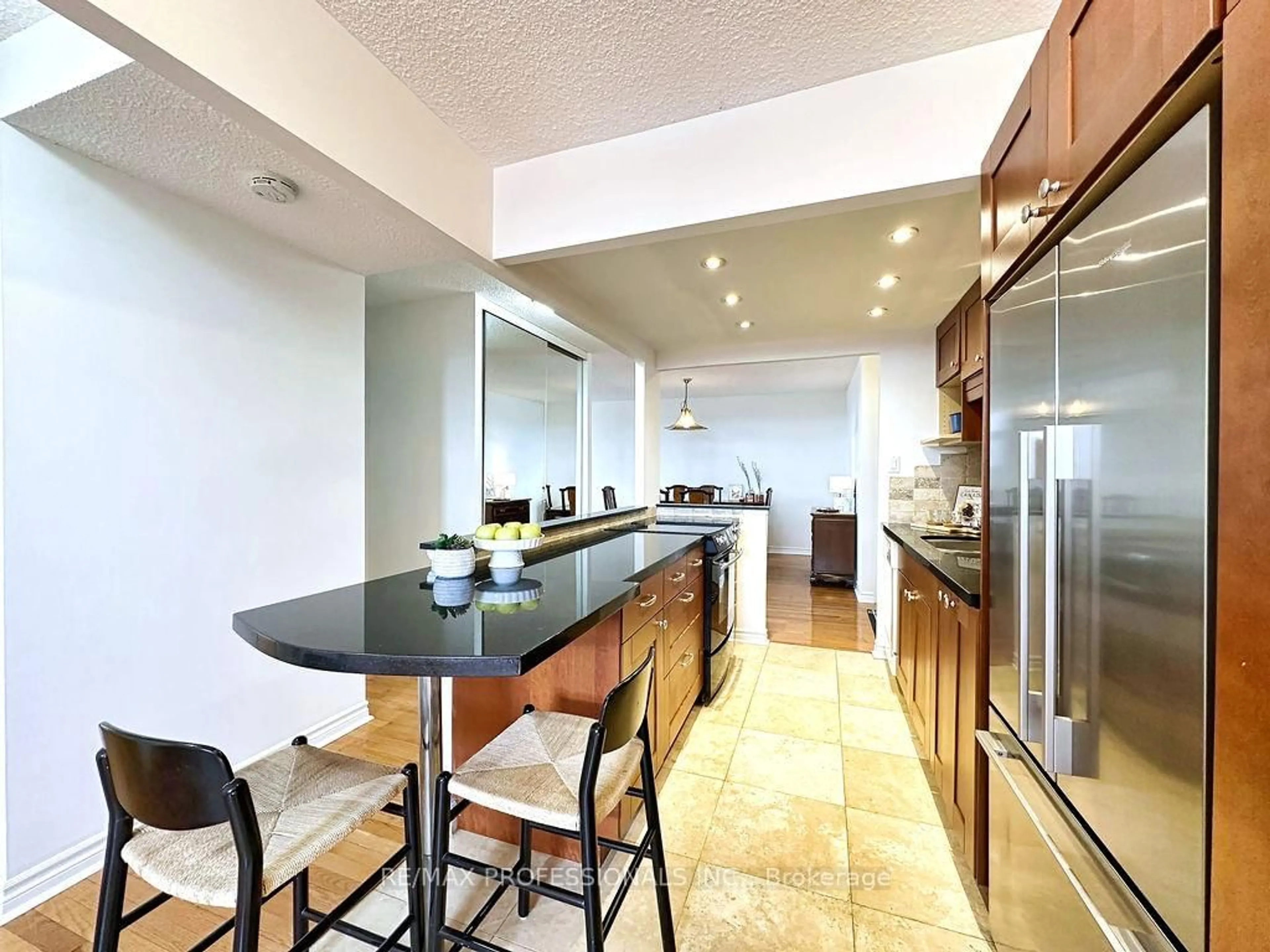 Contemporary kitchen, ceramic/tile floor for 299 Mill Rd #1508, Toronto Ontario M9C 4V9