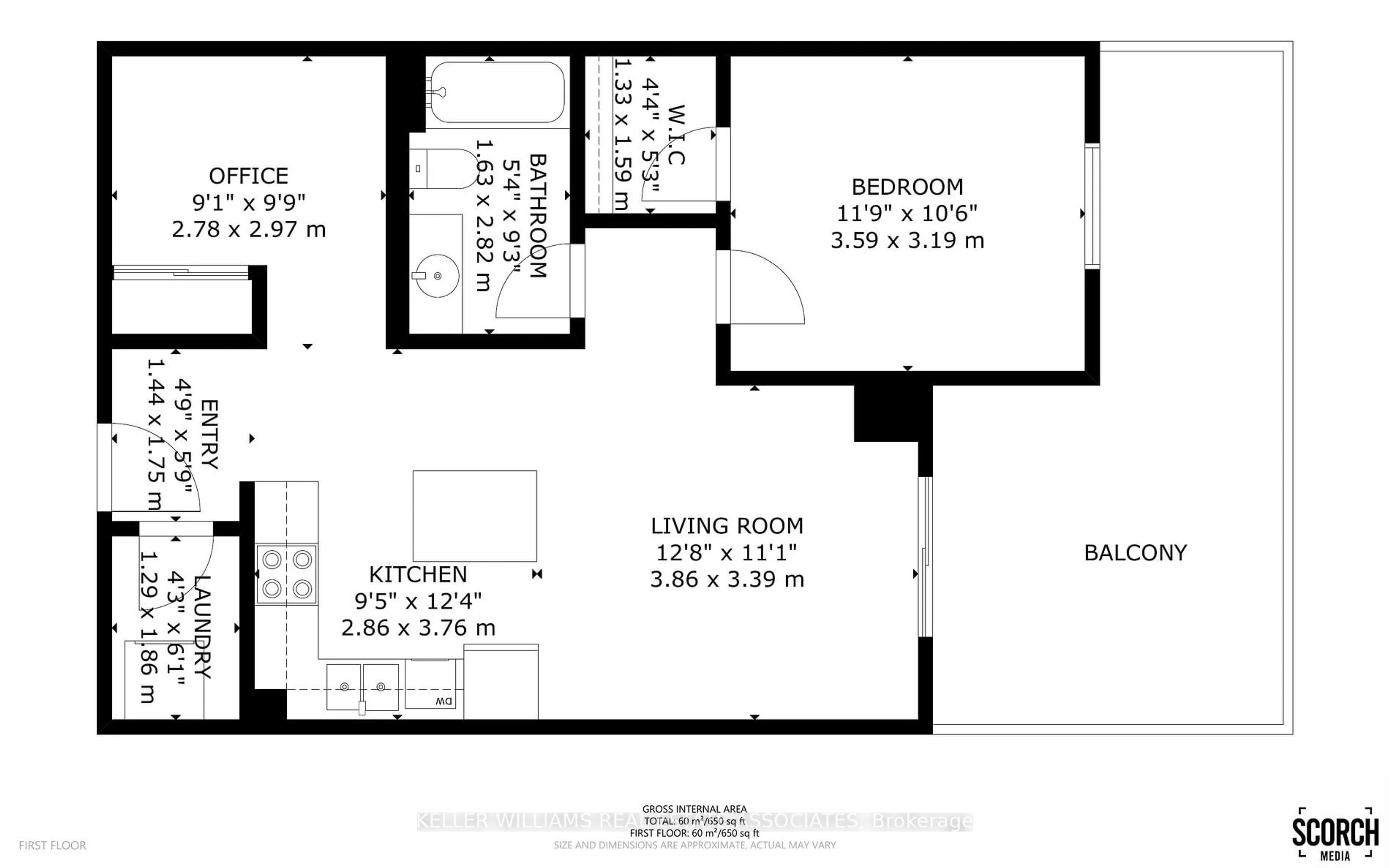 Floor plan for 2486 Old Bronte Rd #311, Oakville Ontario L6M 4J2