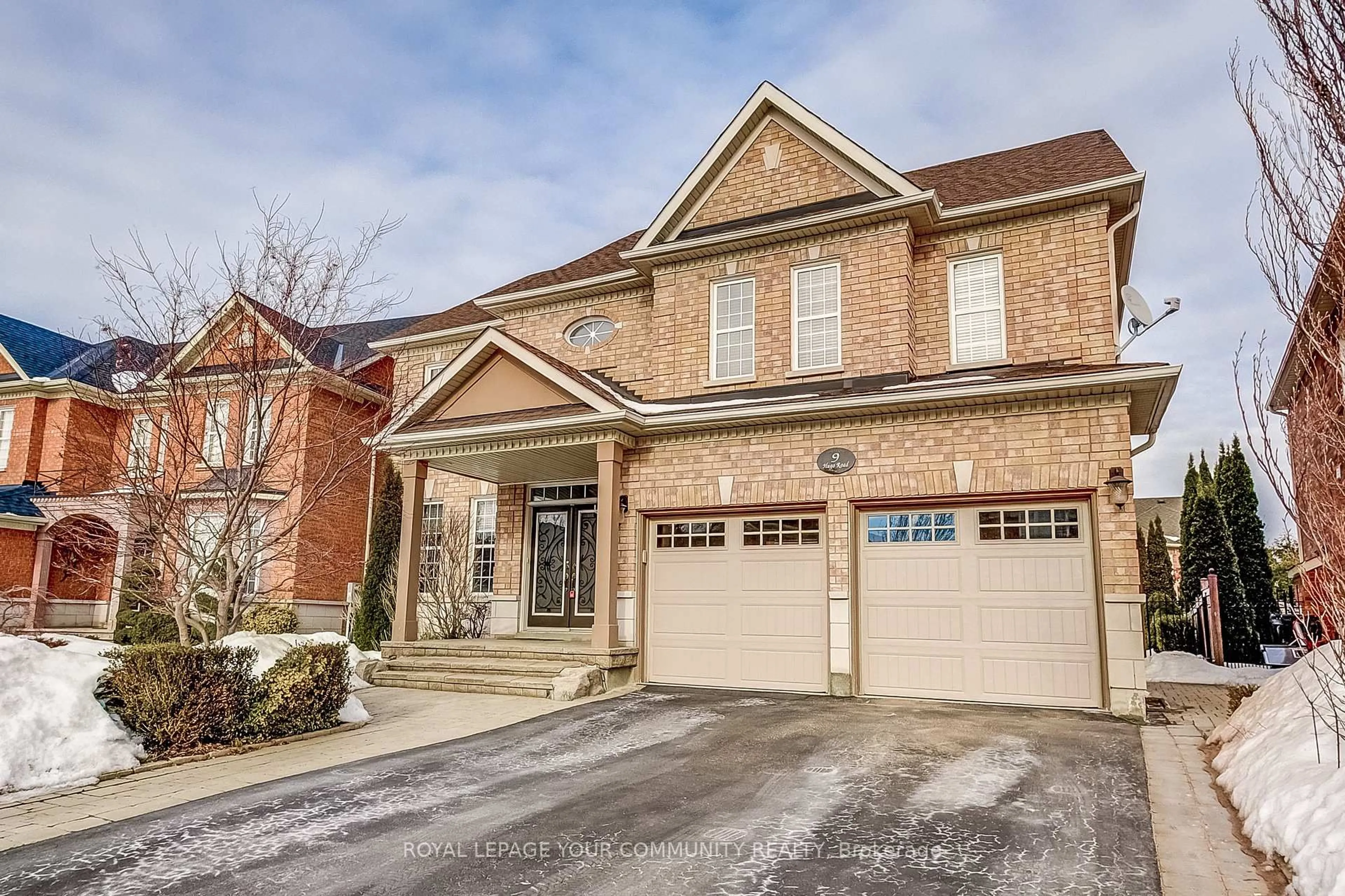 Home with brick exterior material, street for 9 Hugo Rd, Brampton Ontario L6P 1W4