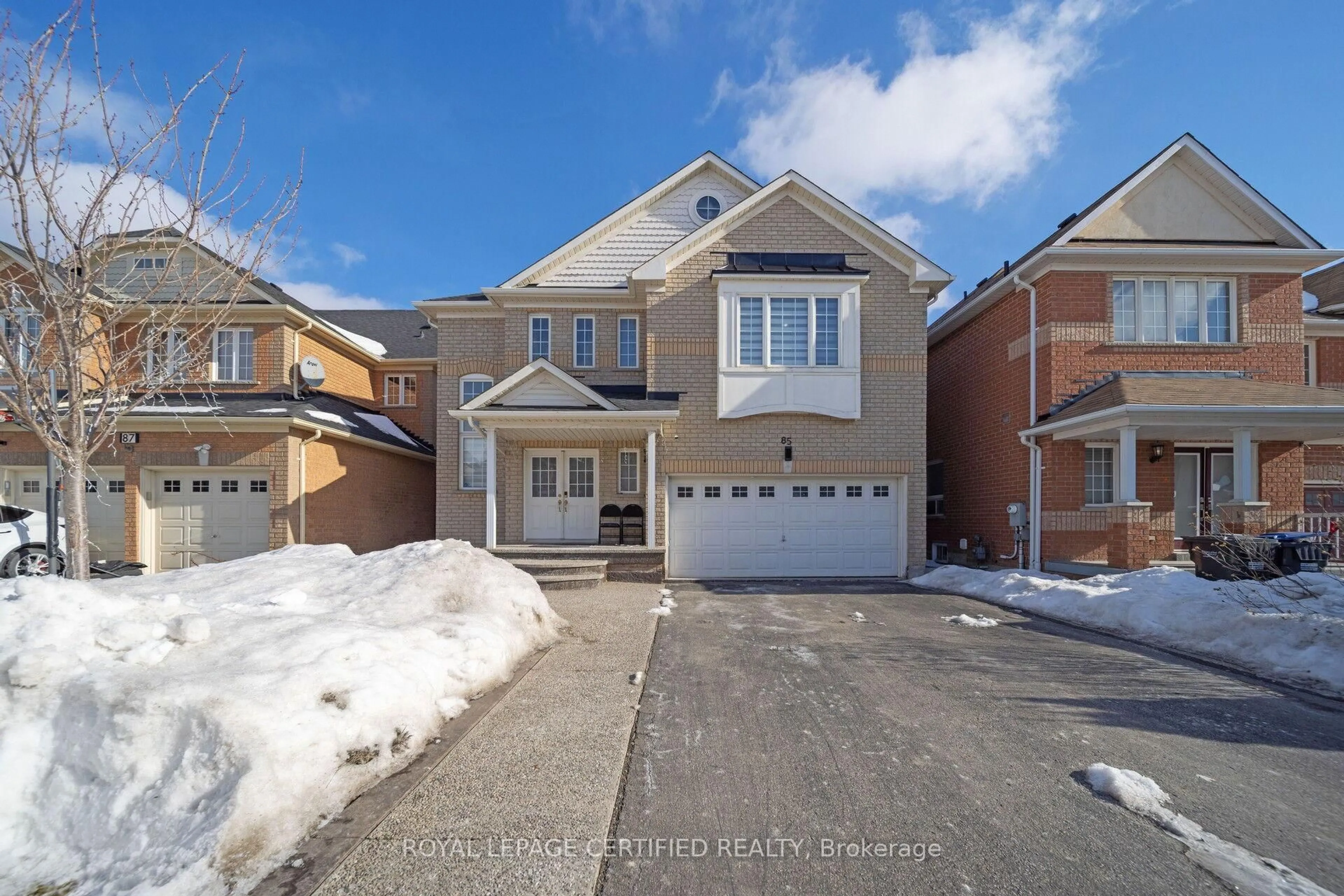 Home with brick exterior material, street for 85 Chalkfarm Cres, Brampton Ontario L7A 3V9