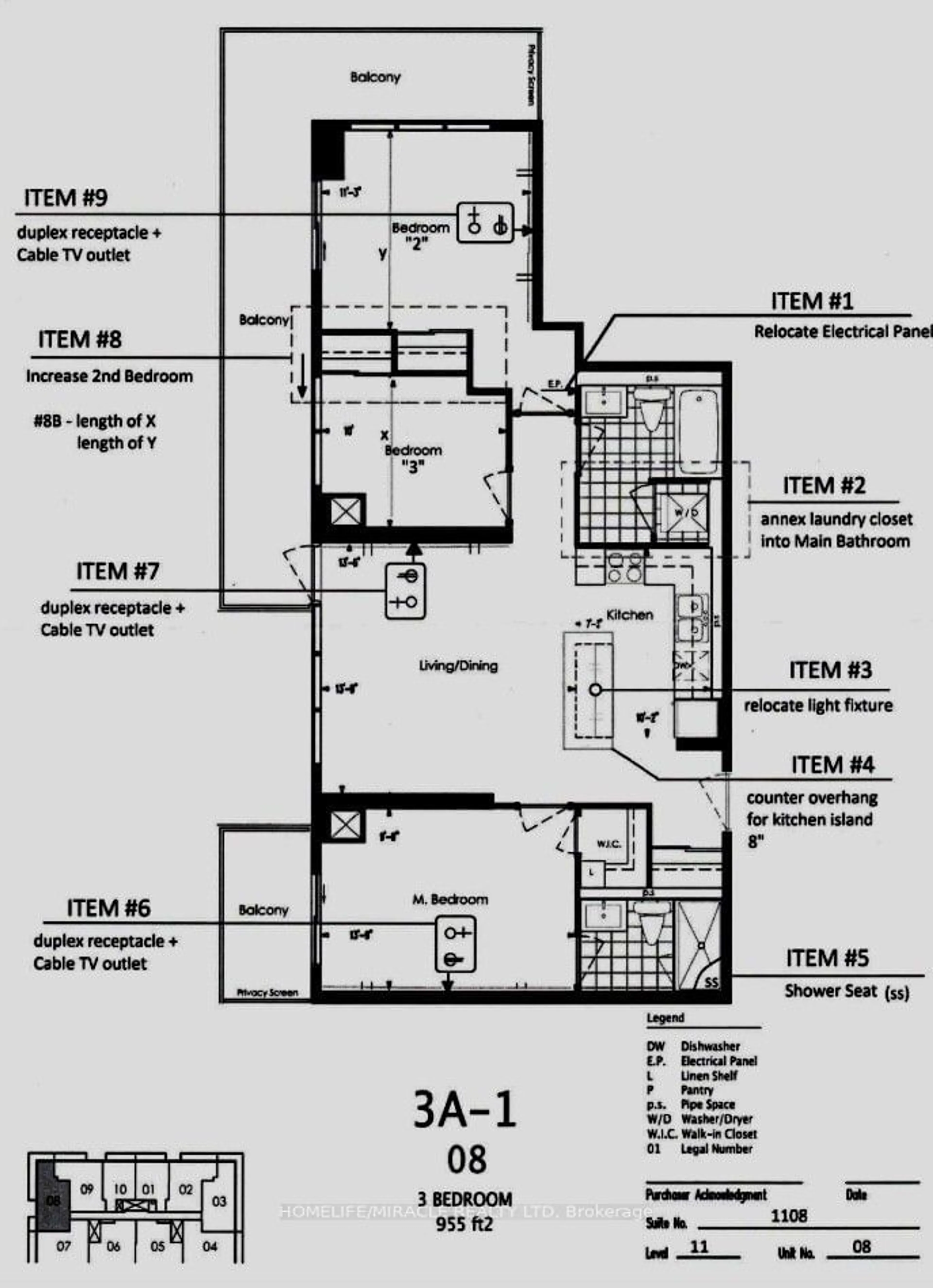 Floor plan for 4655 Glen Erin Dr #1108, Mississauga Ontario L5M 0Z1