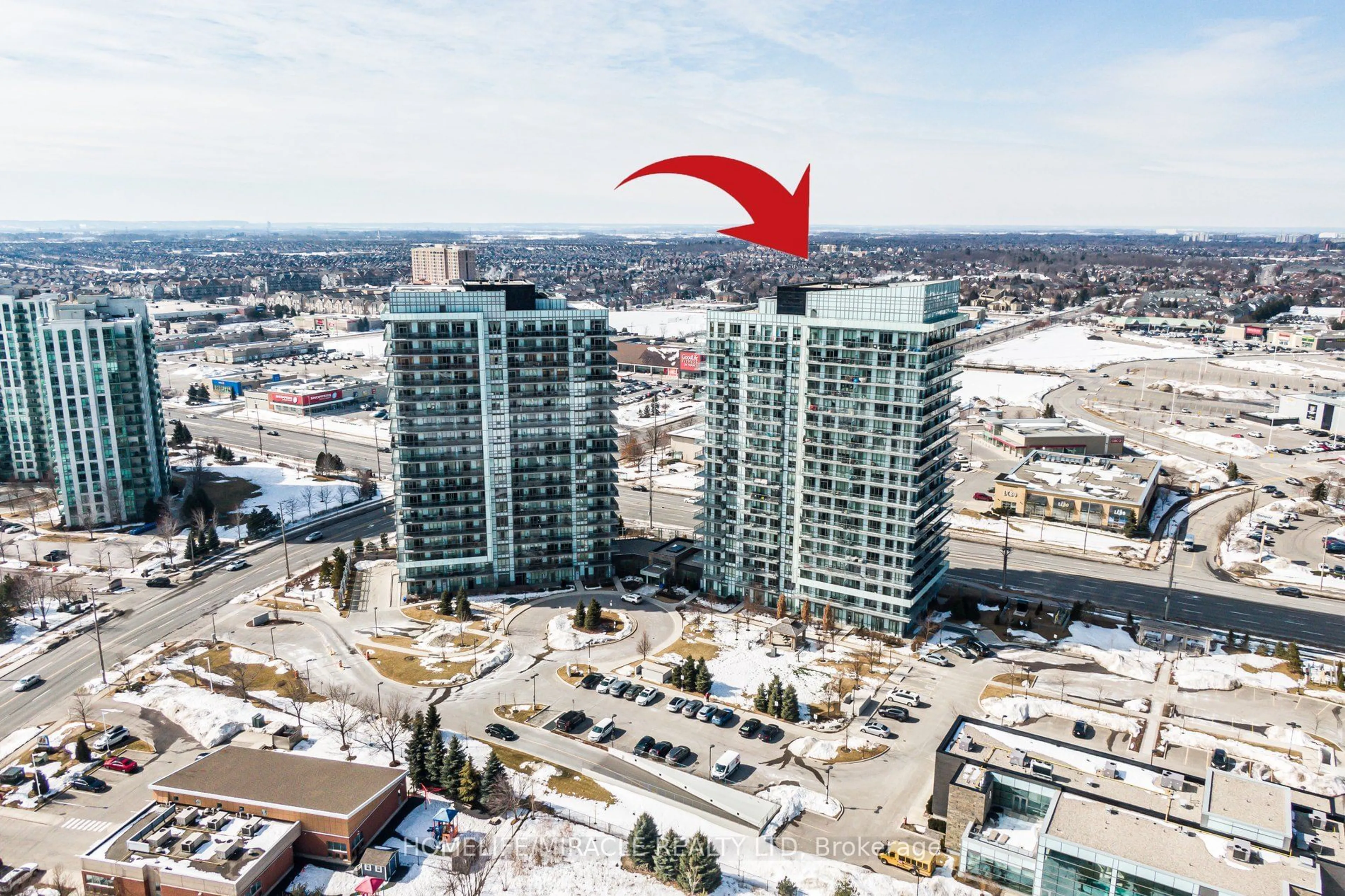 A pic from outside/outdoor area/front of a property/back of a property/a pic from drone, city buildings view from balcony for 4655 Glen Erin Dr #1108, Mississauga Ontario L5M 0Z1