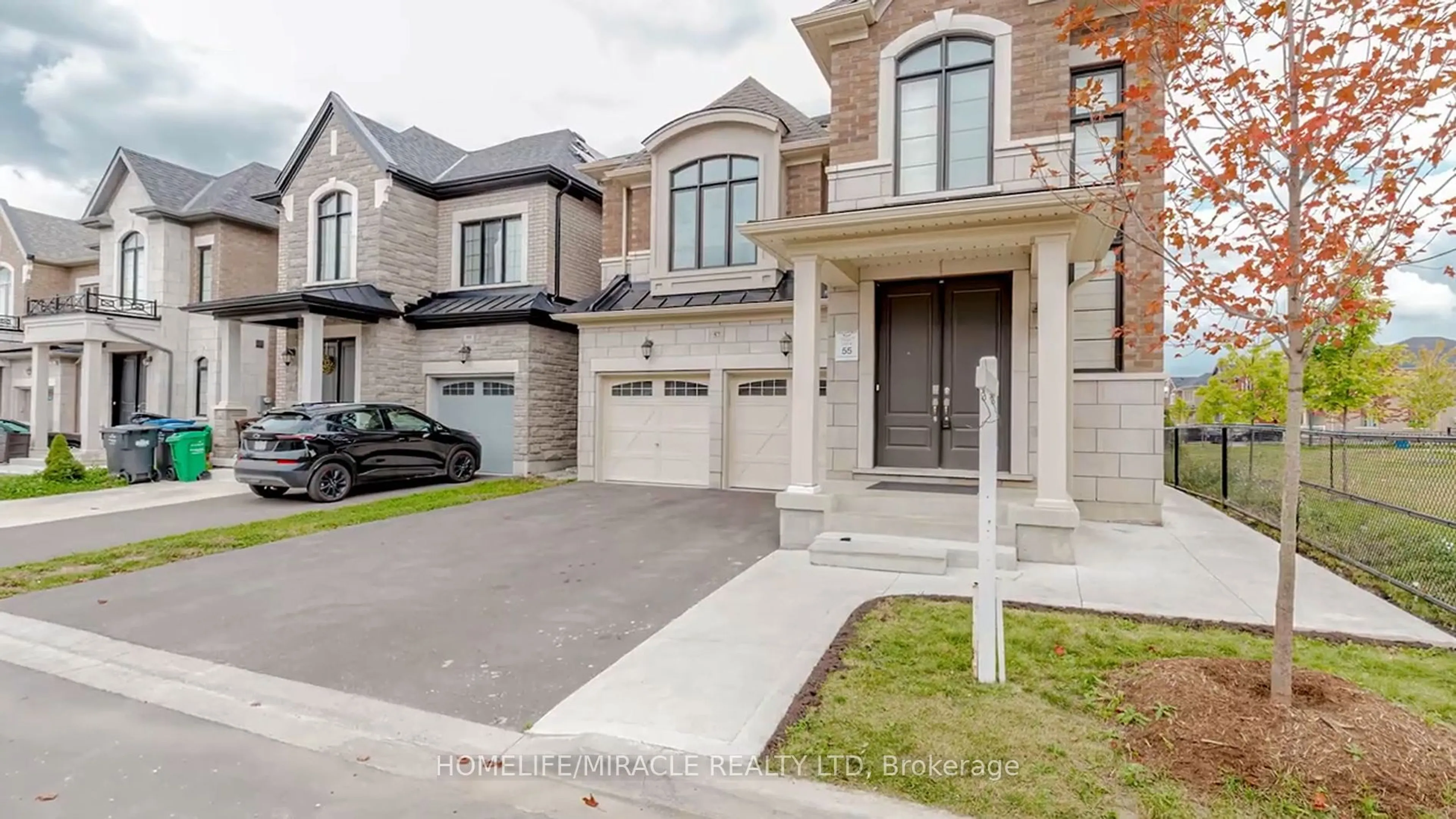 Home with brick exterior material, street for 57 Brent Stephens Way, Brampton Ontario L7A 5B5