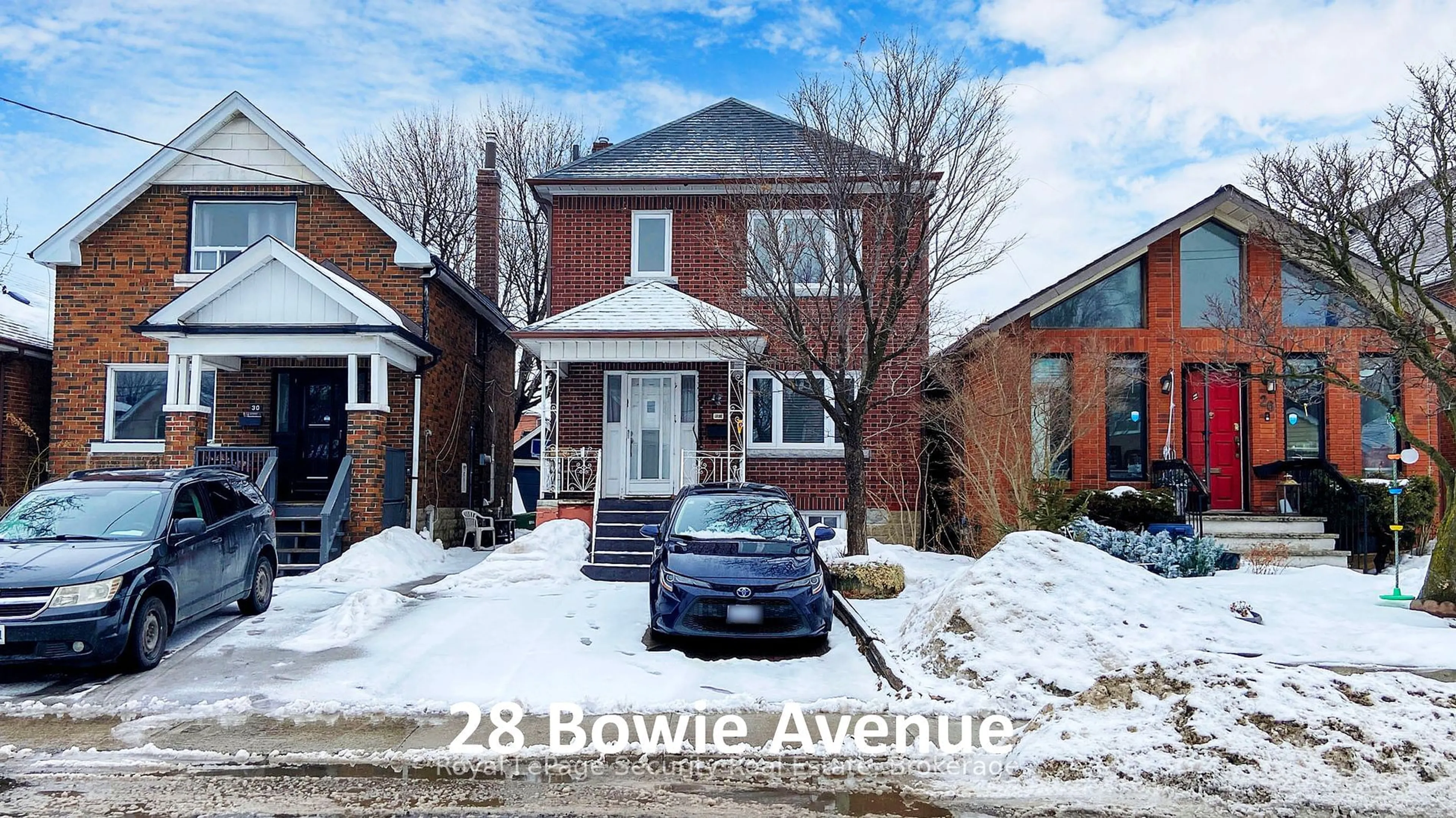 Home with brick exterior material, street for 28 Bowie Ave, Toronto Ontario M6E 2P1