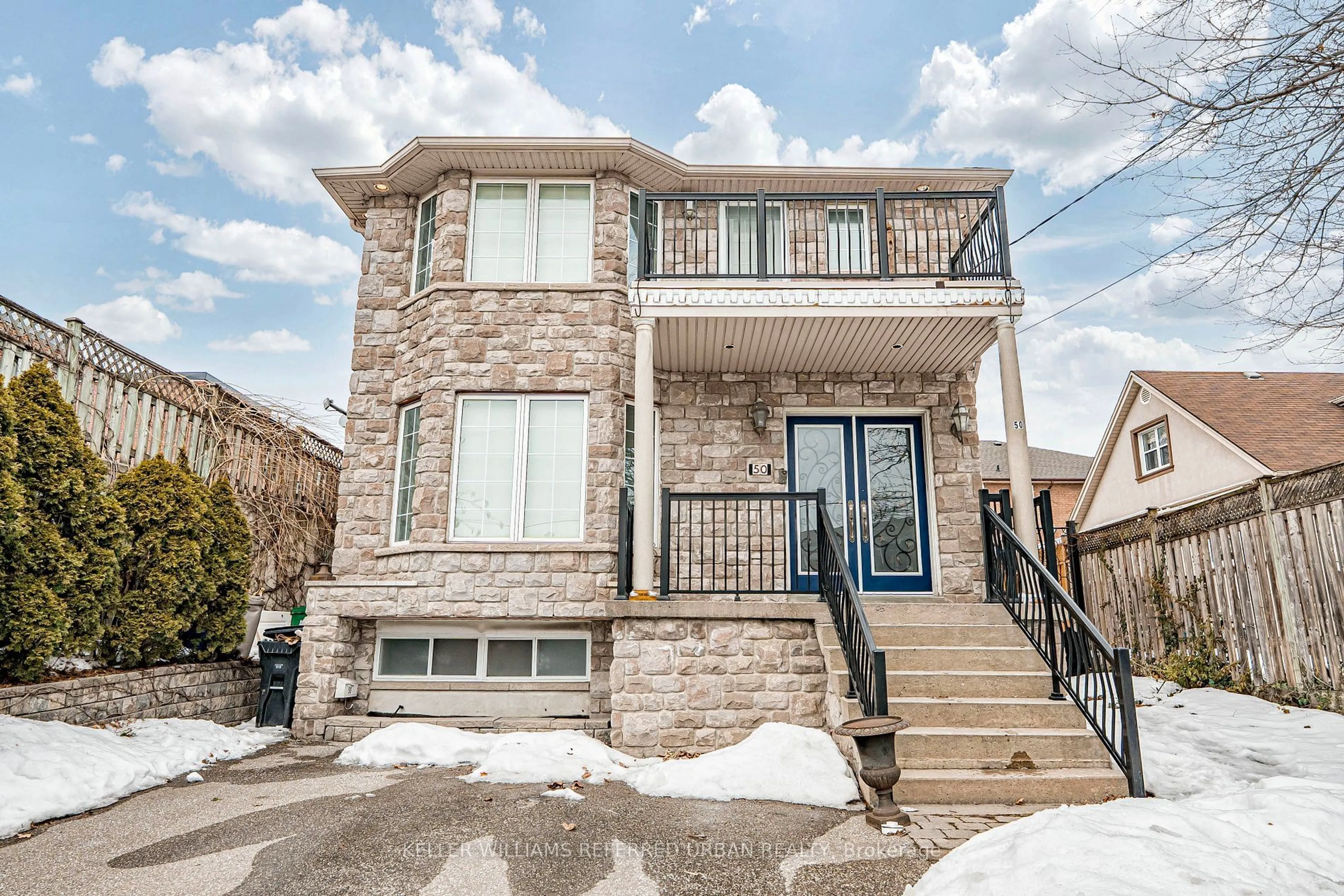 Home with brick exterior material, street for 50 Quinan Dr, Toronto Ontario M6L 1E9