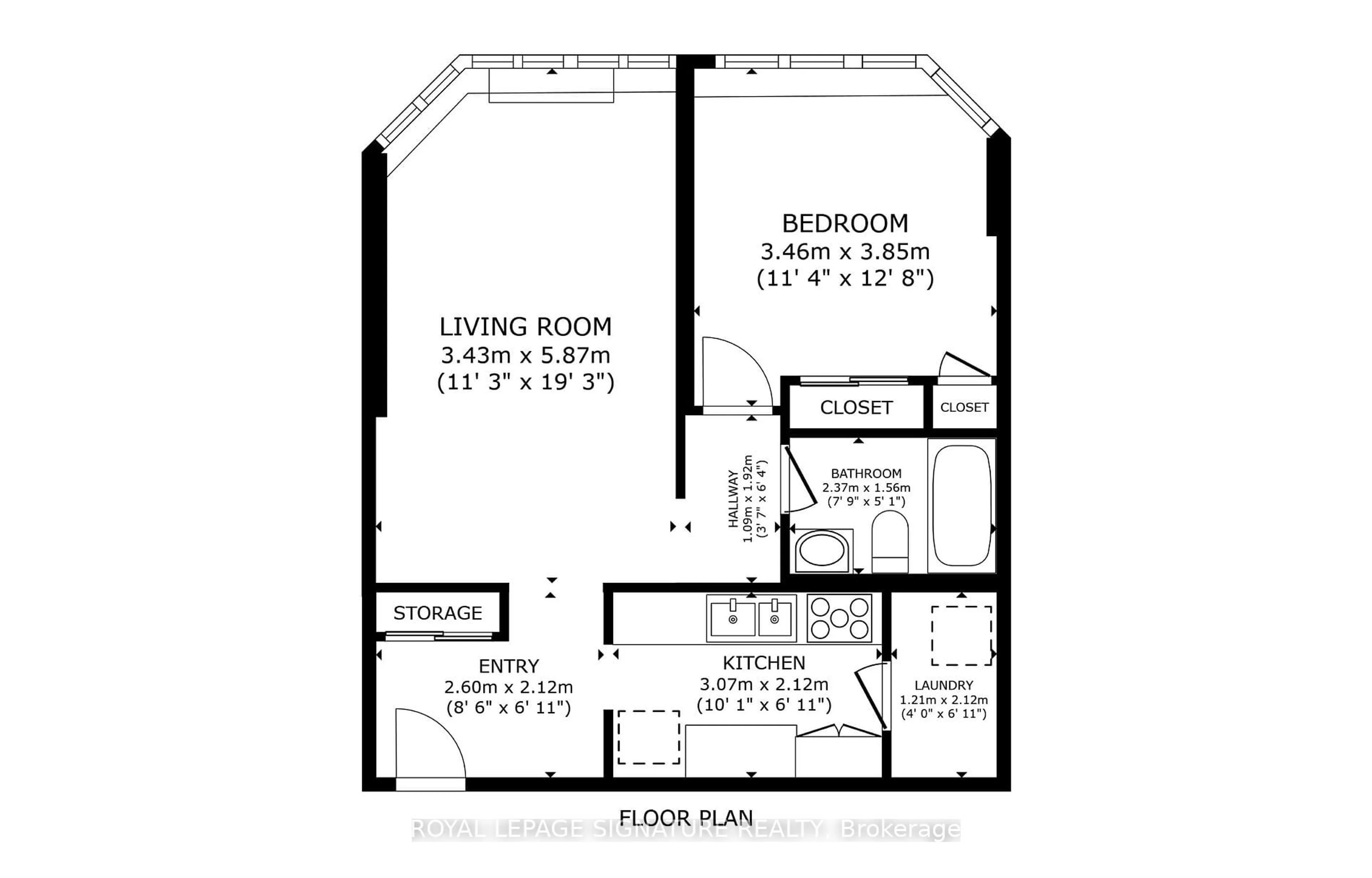 Floor plan for 25 Fairview Rd #703, Mississauga Ontario L5B 3Y8