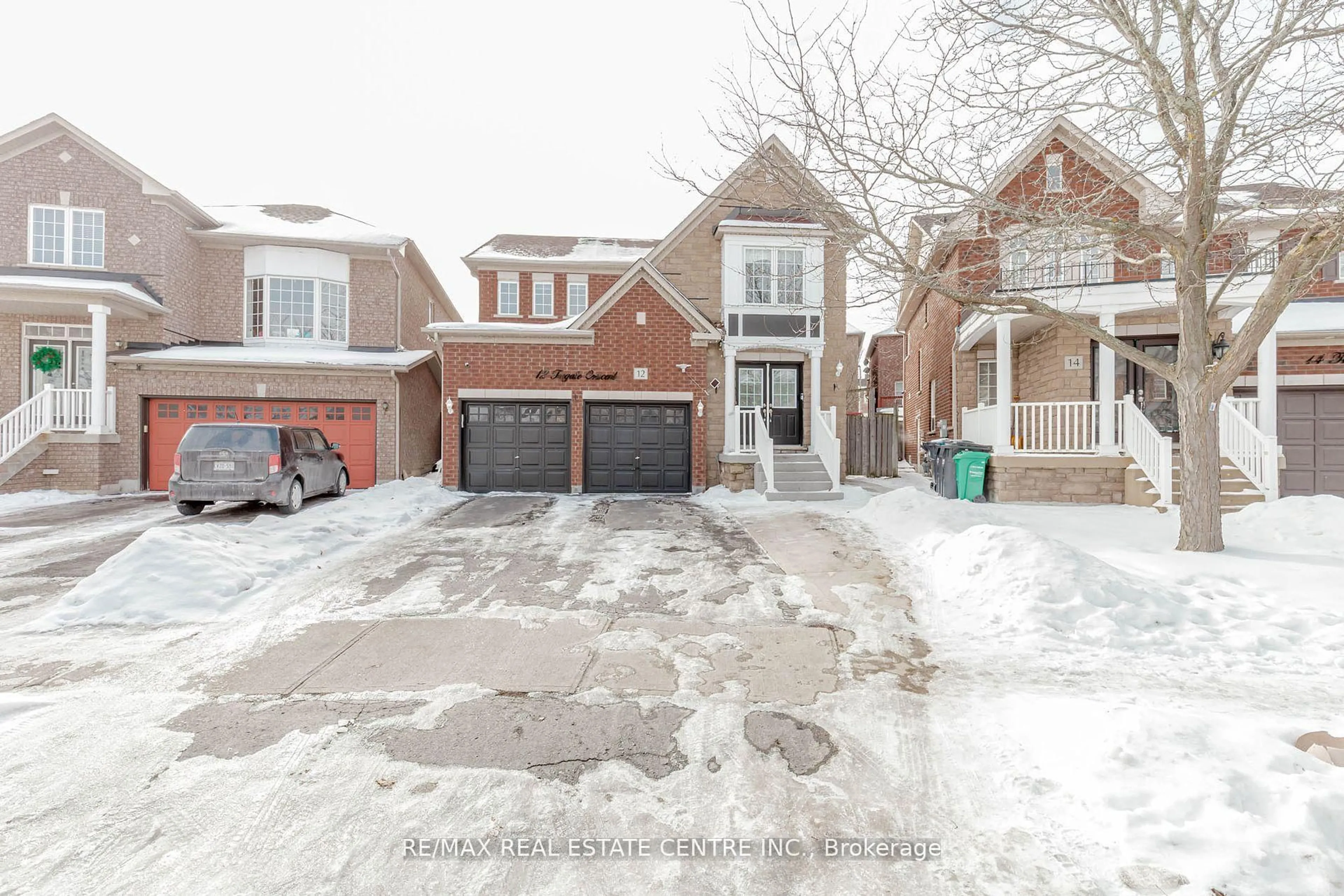 Home with brick exterior material, street for 12 Tregate Cres, Brampton Ontario L7A 2P3