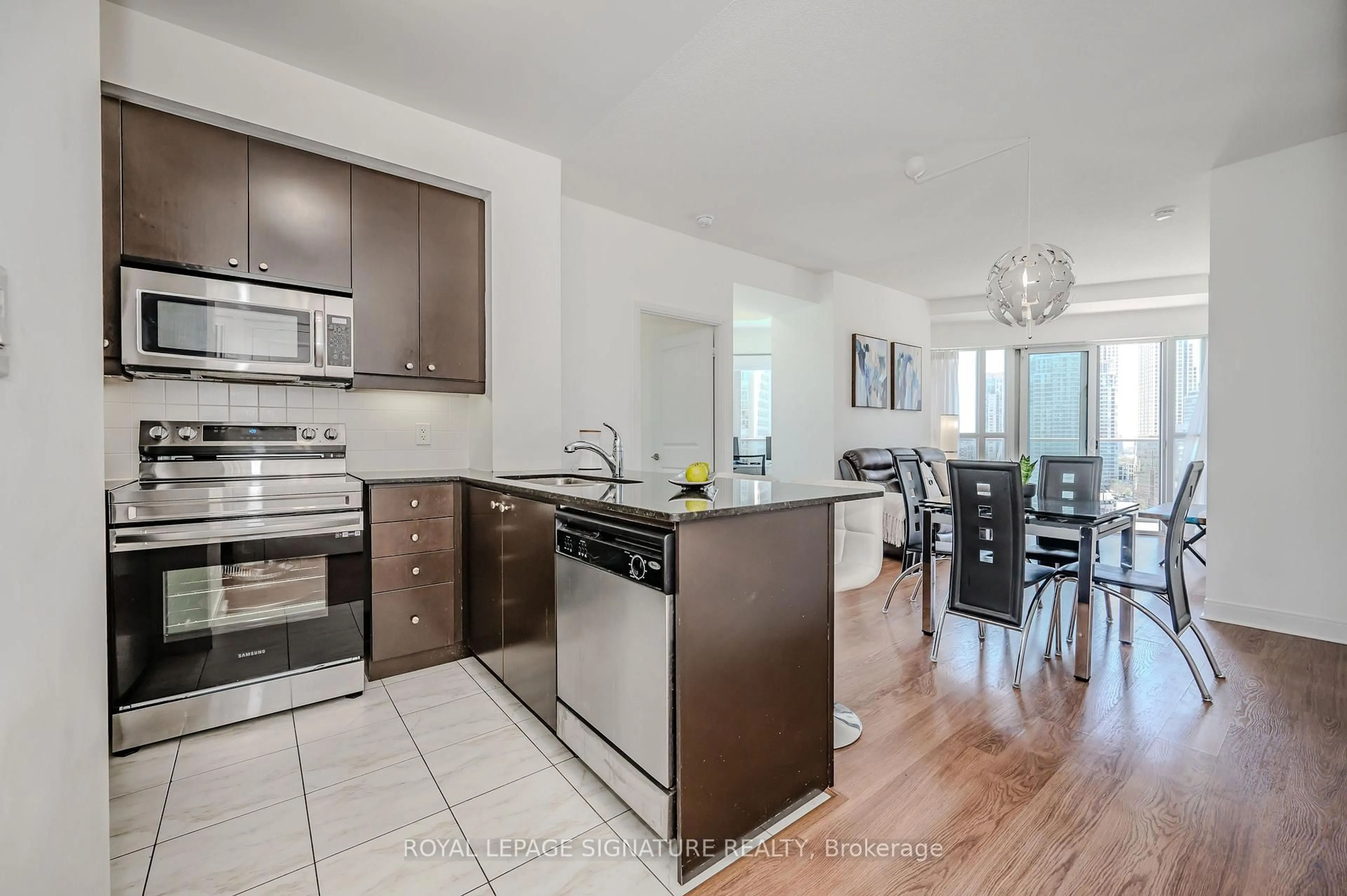 Open concept kitchen, unknown for 60 Absolute Ave #1002, Mississauga Ontario L4Z 0A9