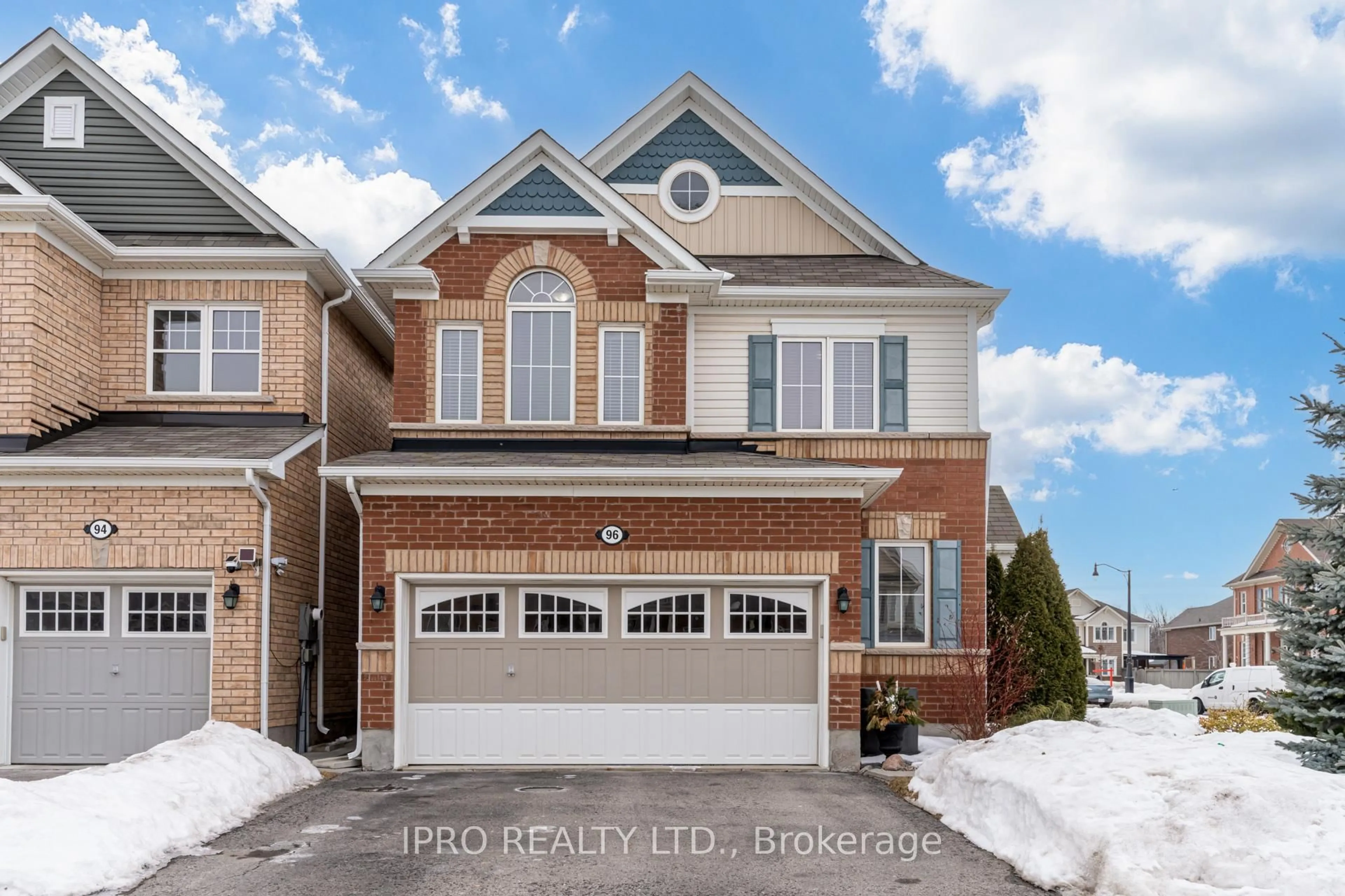 Home with brick exterior material, street for 96 Robert Parkinson Dr, Brampton Ontario L7A 0Z3