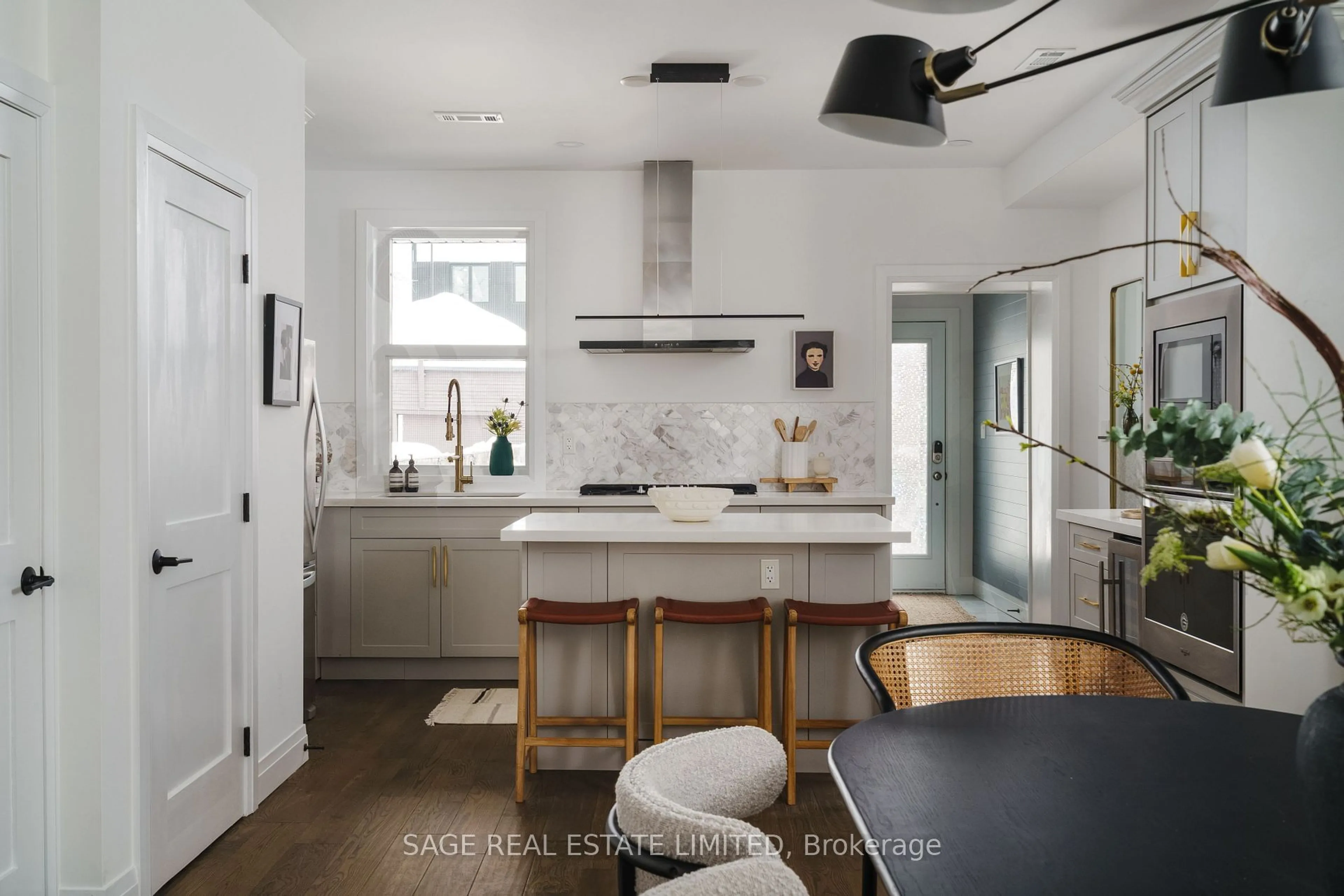 Contemporary kitchen, ceramic/tile floor for 57 Westmoreland Ave, Toronto Ontario M6H 2Z8