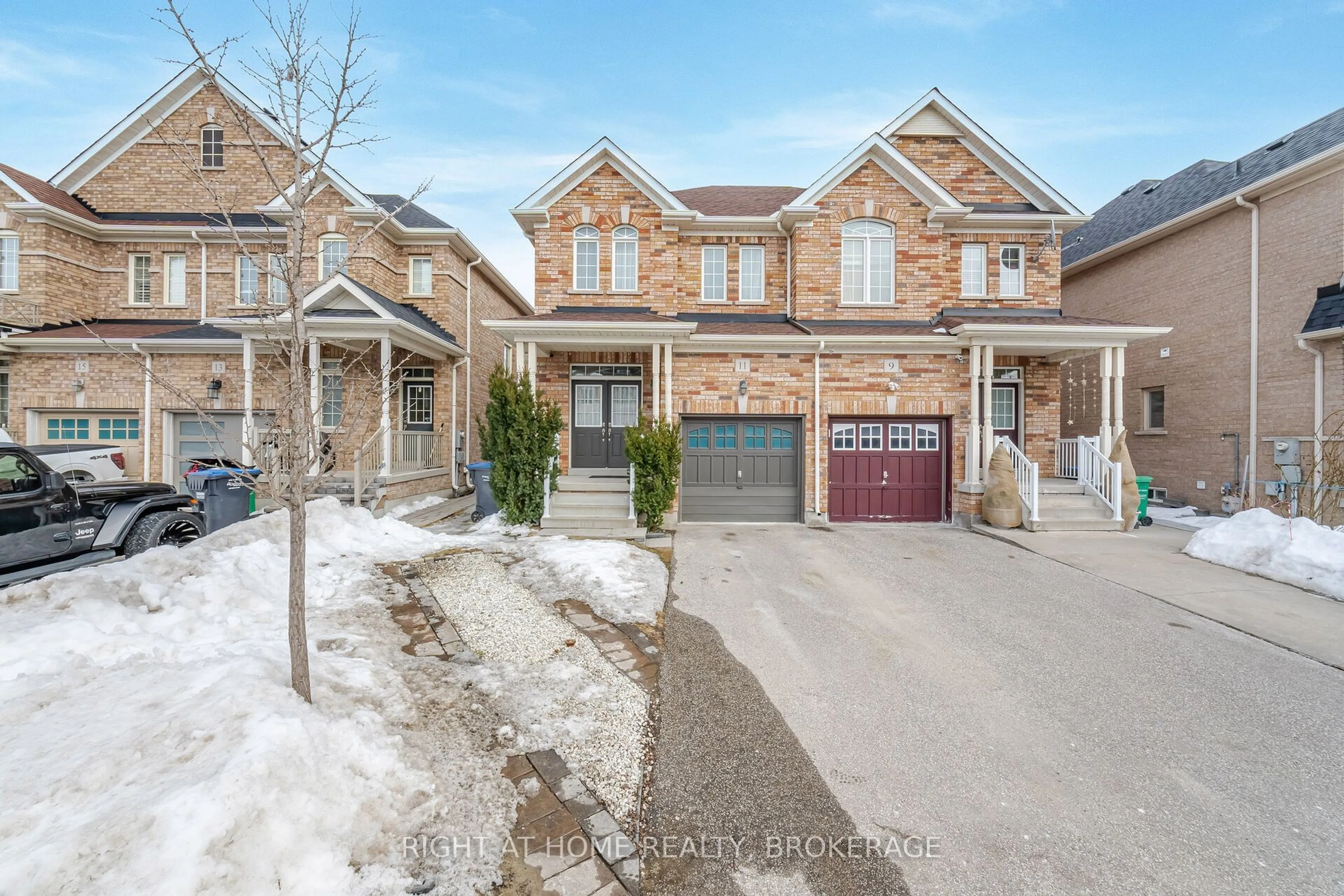 Home with brick exterior material, street for 11 Pomell Tr, Brampton Ontario L6P 3J5