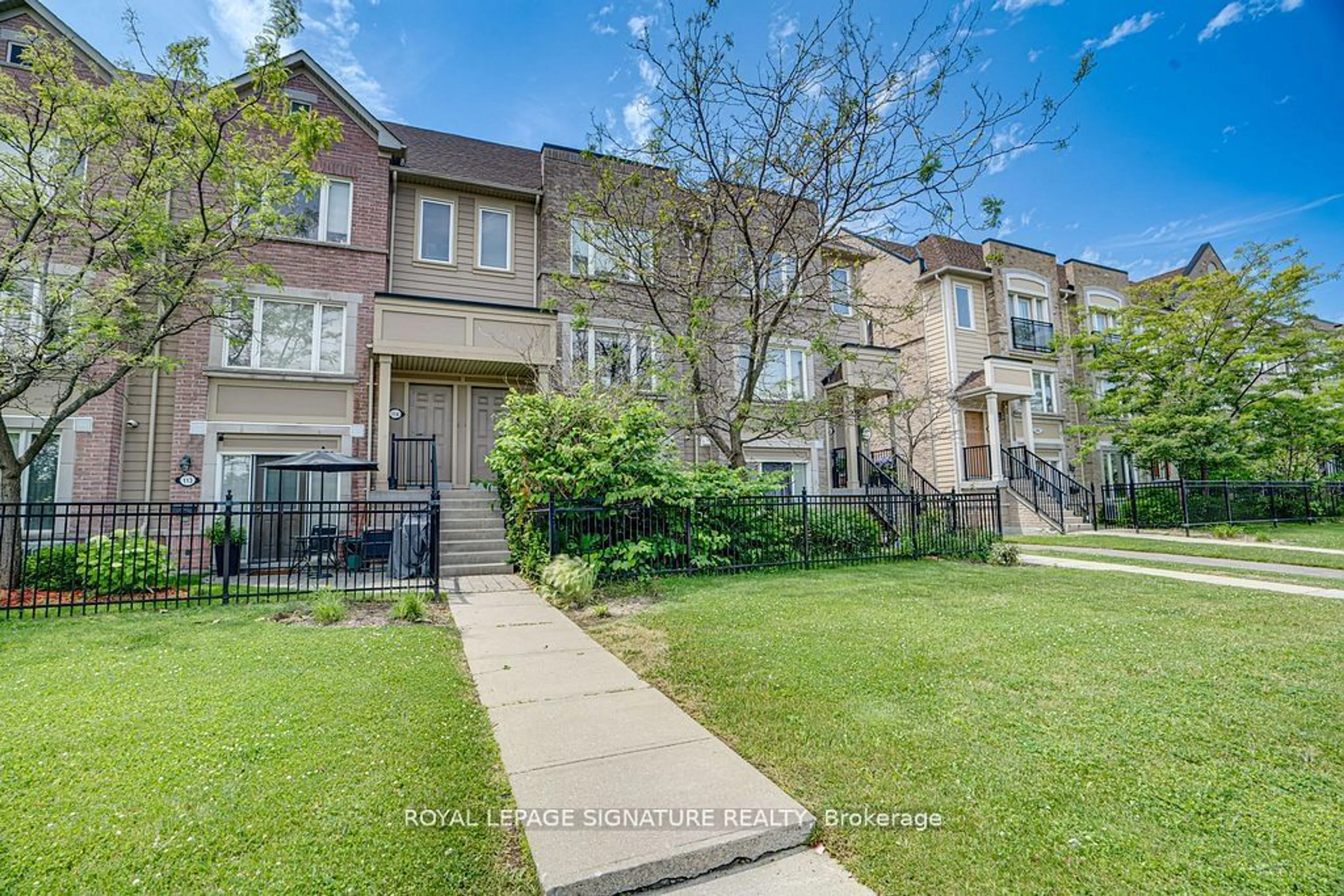 A pic from outside/outdoor area/front of a property/back of a property/a pic from drone, street for 4950 Winston Churchill Blvd #114, Mississauga Ontario L5M 8E4