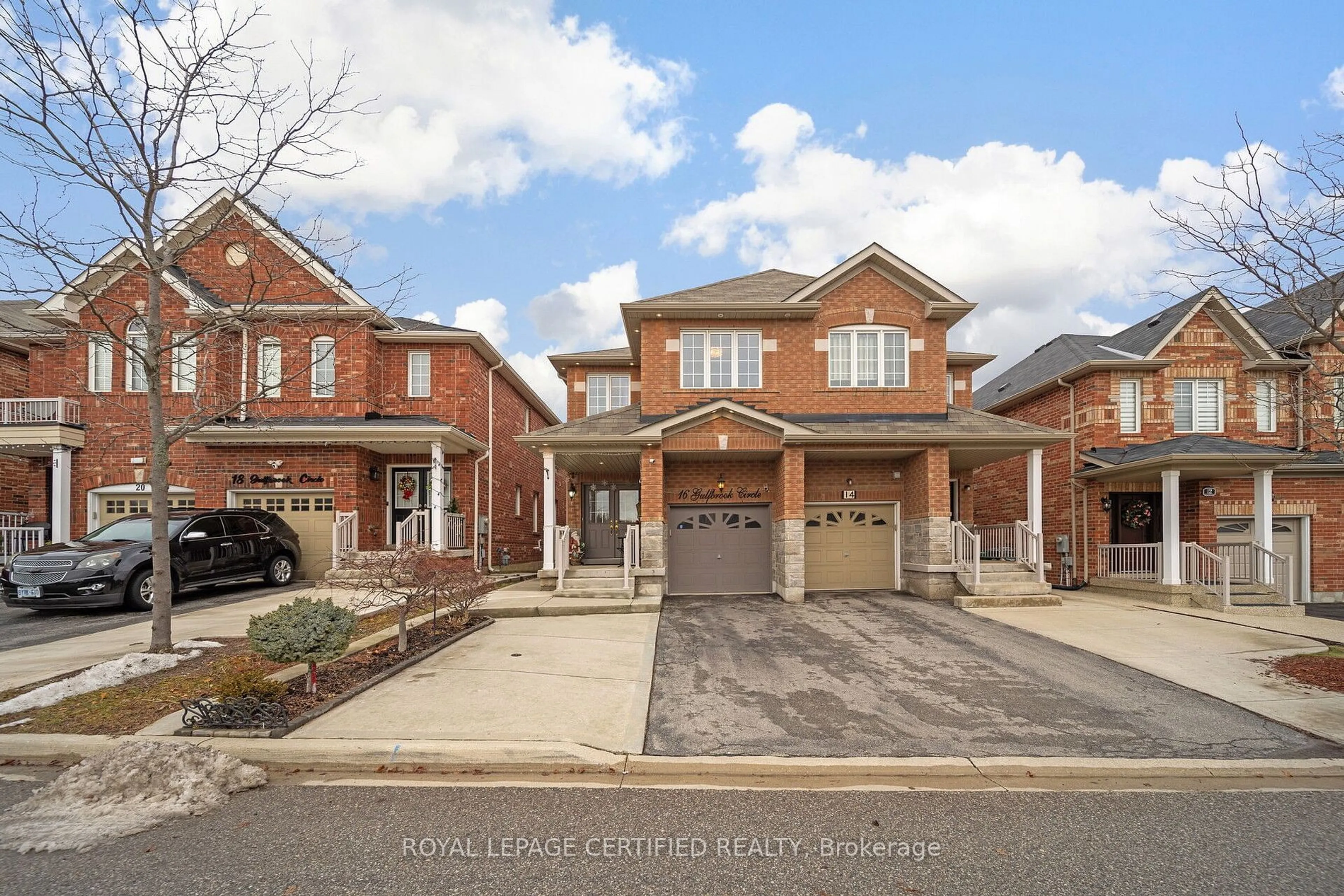 Home with brick exterior material, street for 16 Gulfbrook Circ, Brampton Ontario L6Z 0G4