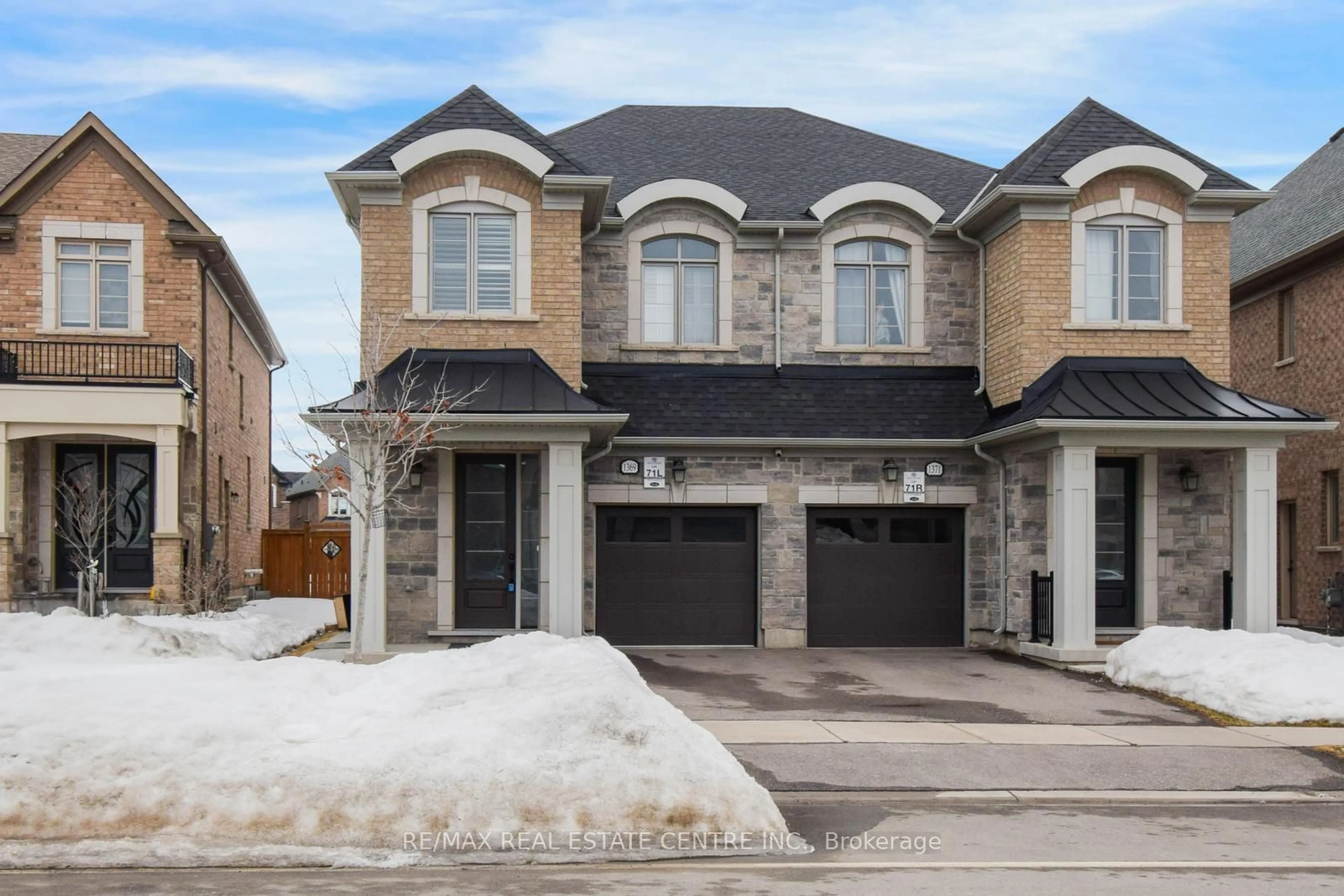 Home with brick exterior material, street for 1369 Farmstead Dr, Milton Ontario L9E 1K4