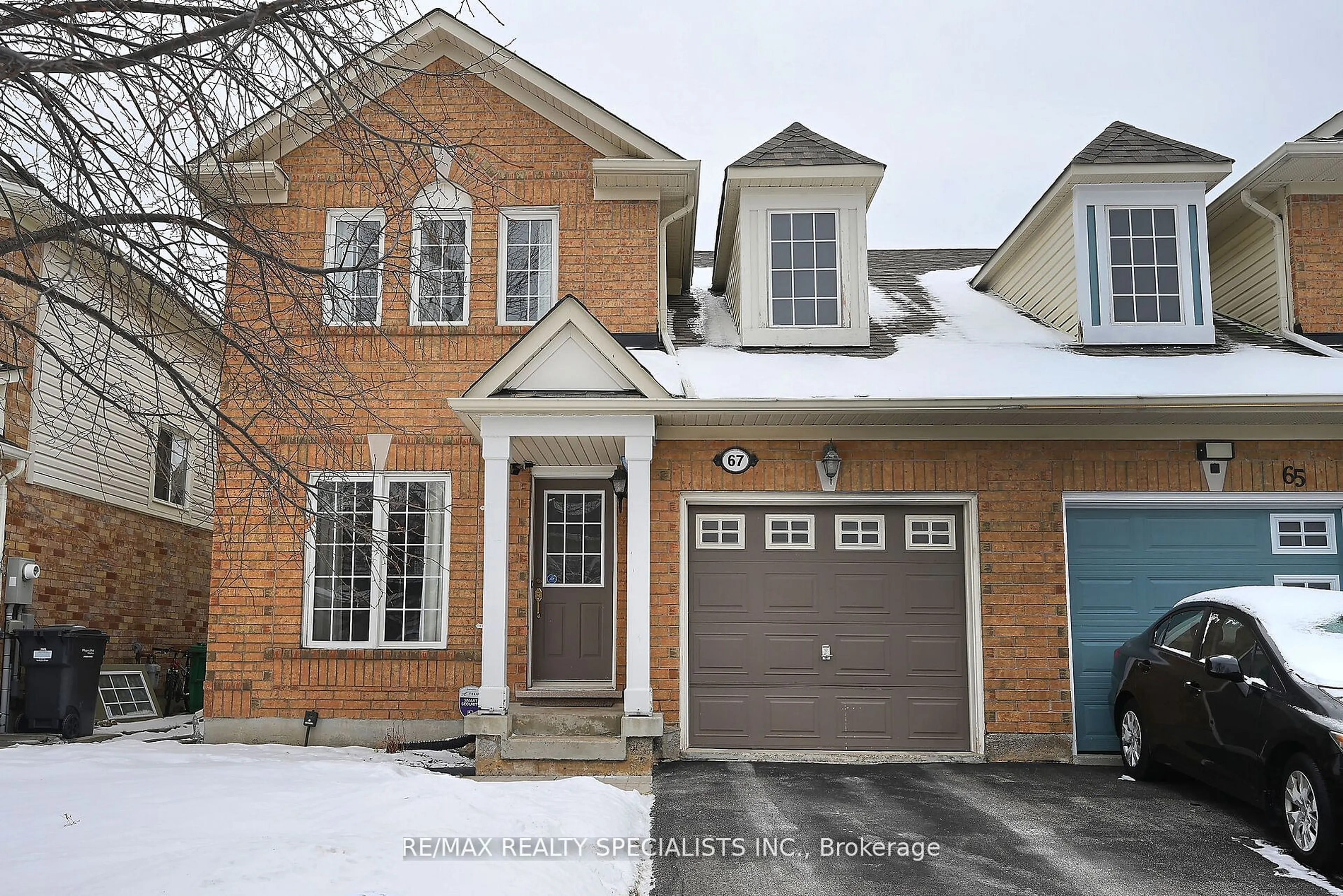 Home with brick exterior material, street for 67 Jessop Dr, Brampton Ontario L7A 3N4