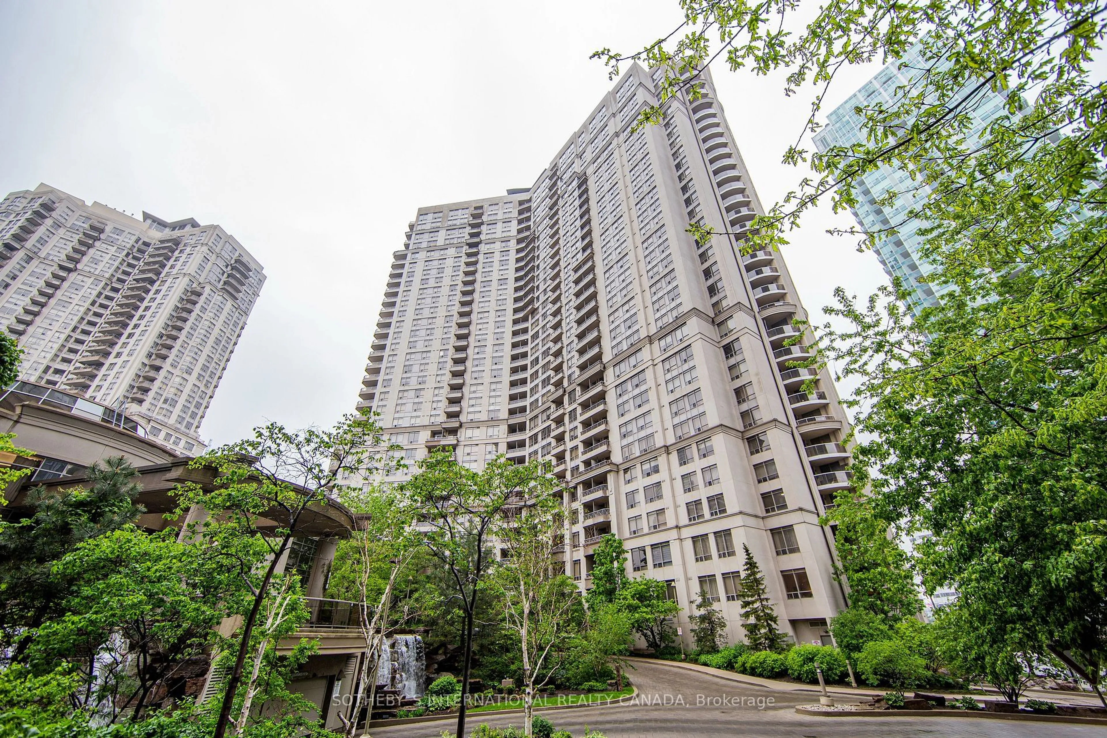 Patio, city buildings view from balcony for 3888 Duke Of York Blvd #720, Mississauga Ontario L5B 4P5