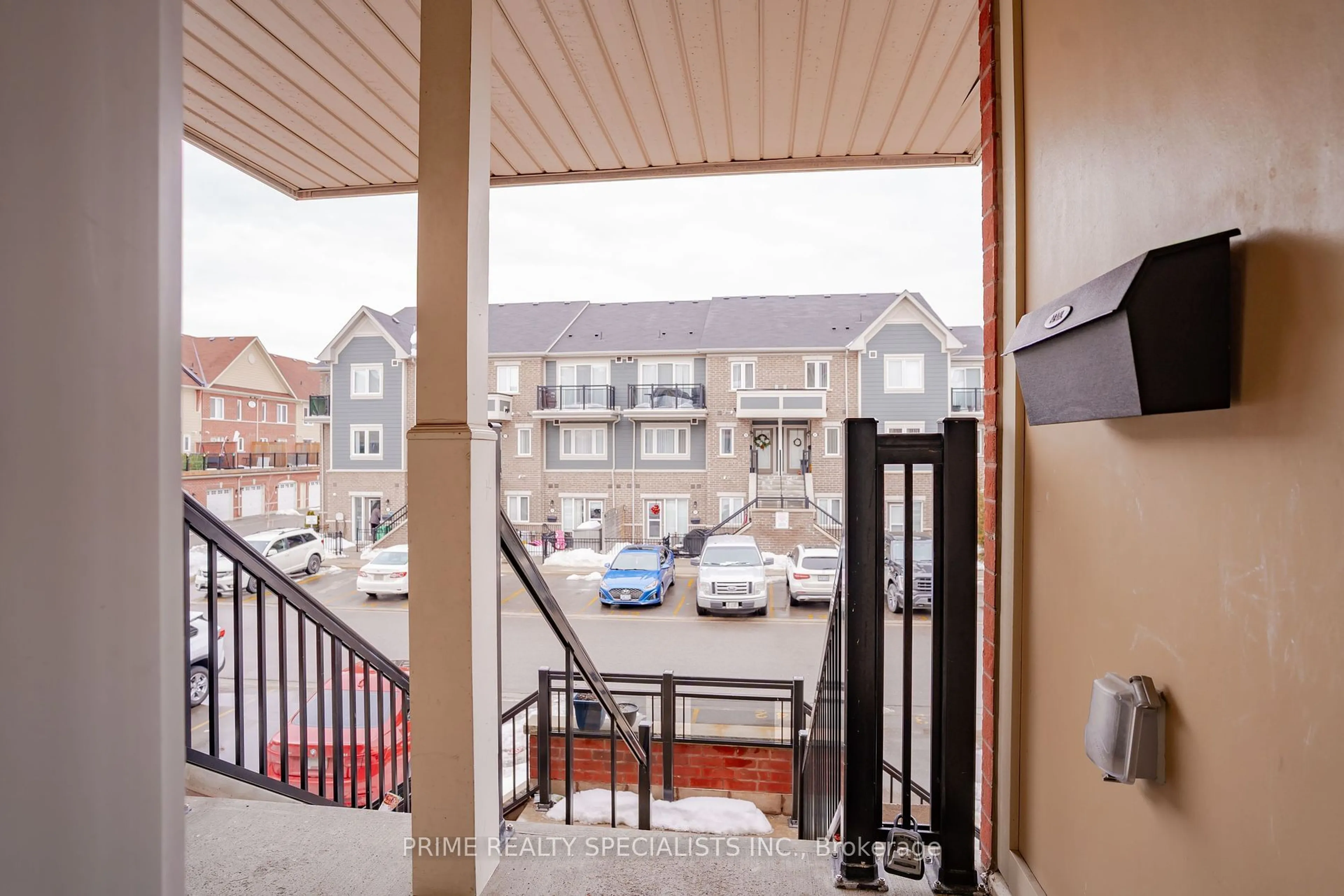 Balcony in the apartment, city buildings view from balcony for 250 Sunny Meadow Blvd #284, Brampton Ontario L6R 3Y6