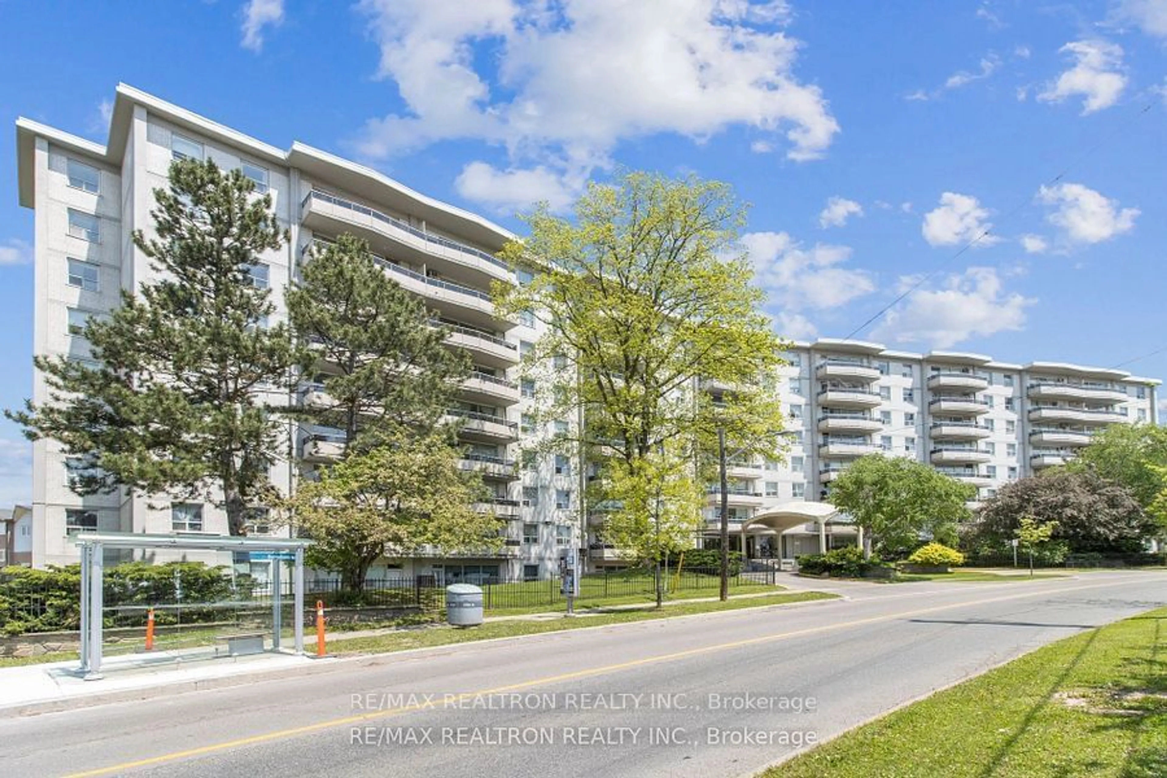 A pic from outside/outdoor area/front of a property/back of a property/a pic from drone, unknown for 80 Grandravine Dr #703, Toronto Ontario M3J 1B2